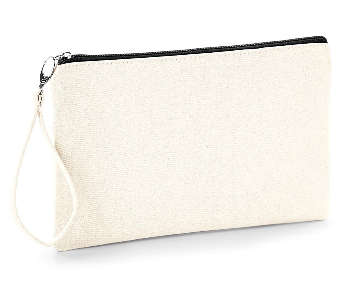 CANVAS WRISTLET POUCH coloris Naturel / Noir