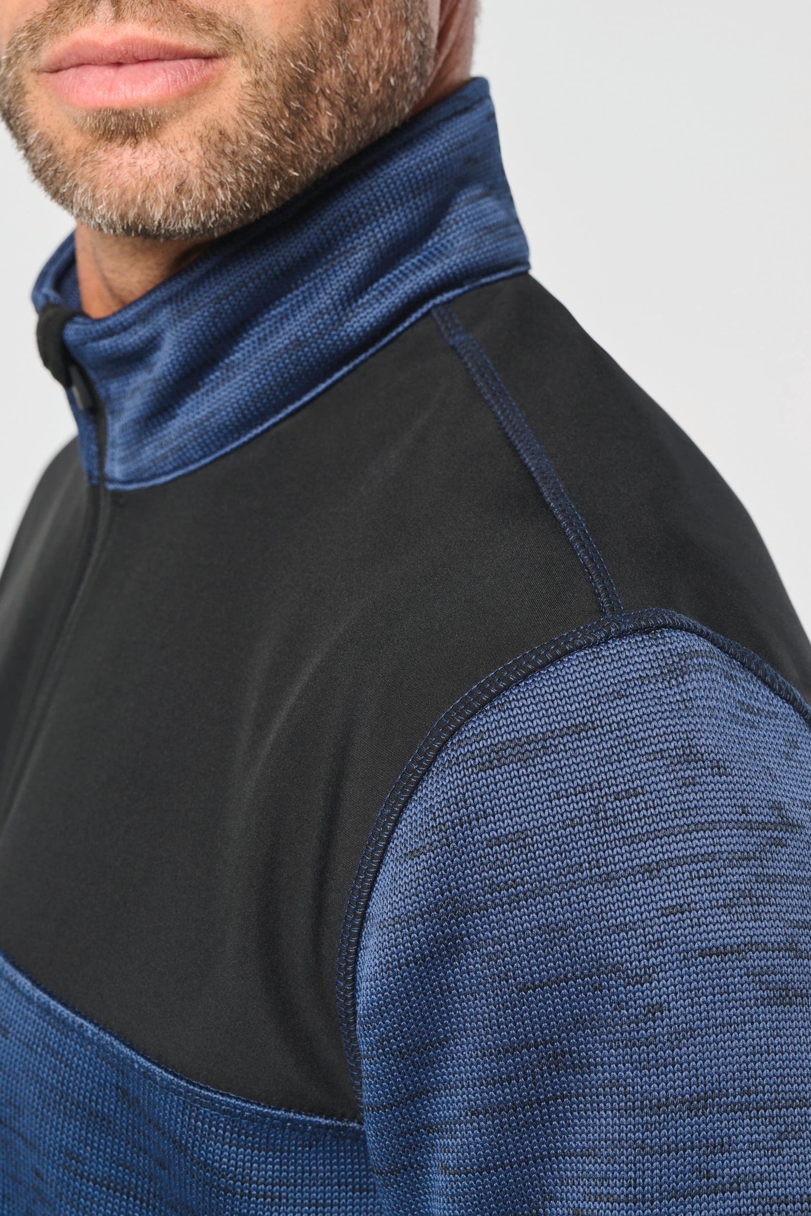 Veste recyclée en polytricot homme en situation