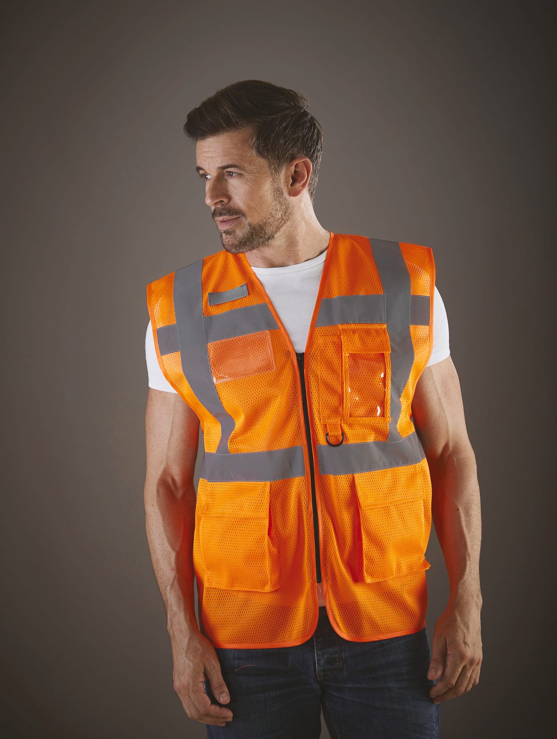 Gilet haute visibilité Top Cool "Management" en situation