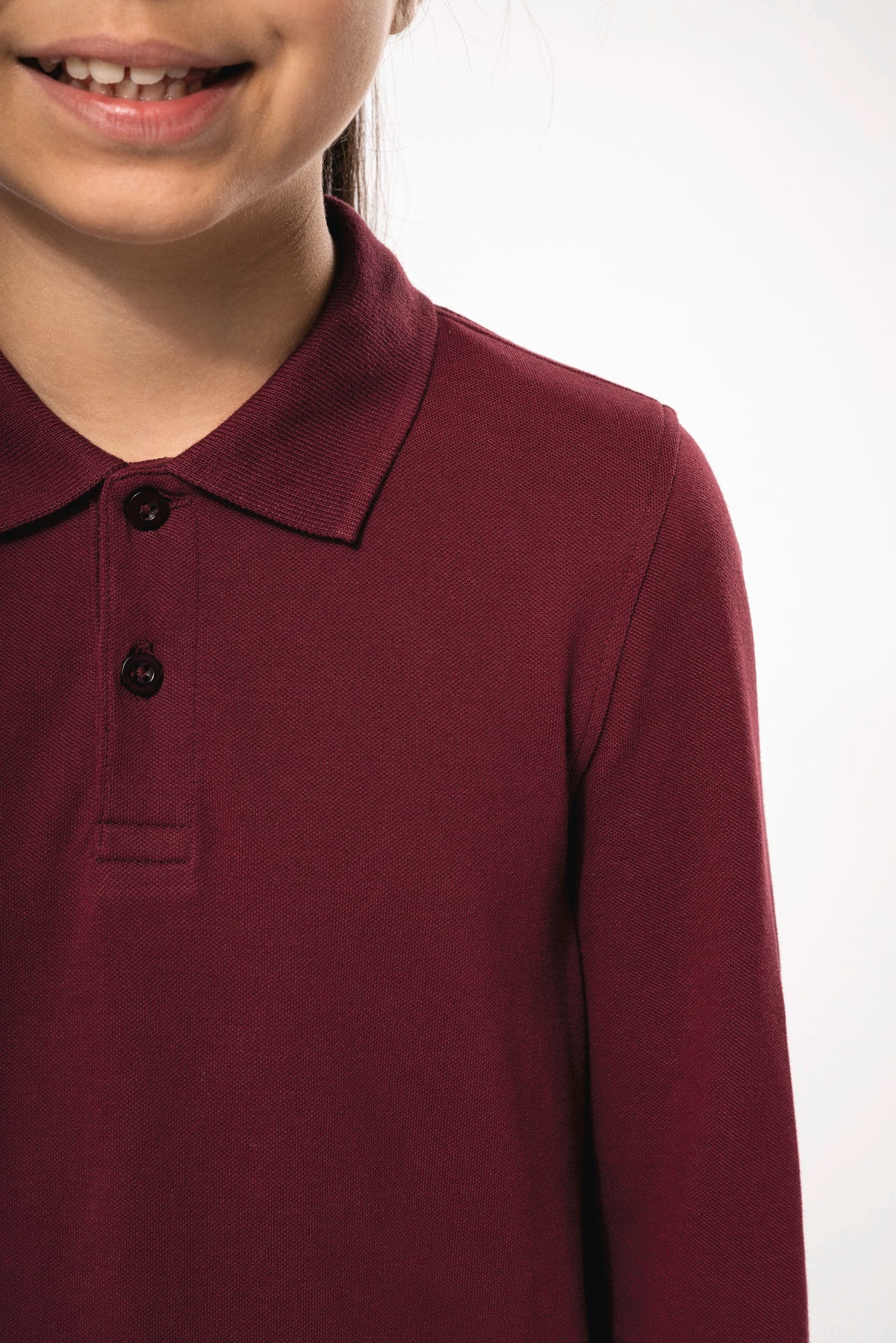 Polo manches longues enfant en situation