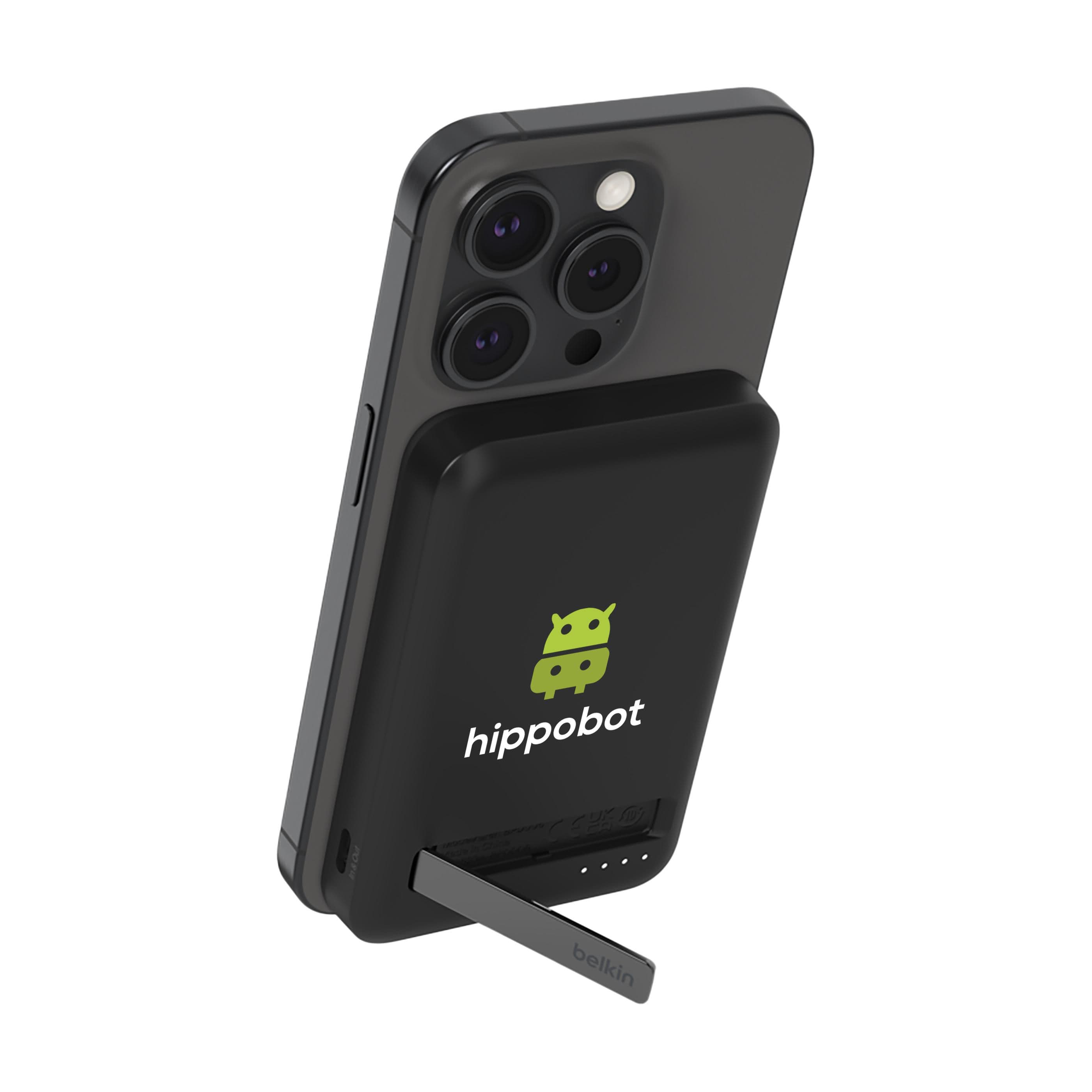 Banque d'énergie Belkin 5K Qi2 MagSafe avec support en situation