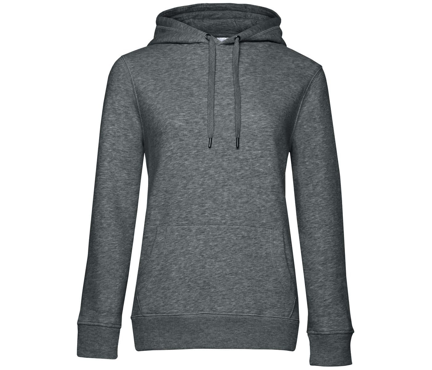 B&C QUEEN HOODED coloris Gris moyen chiné
