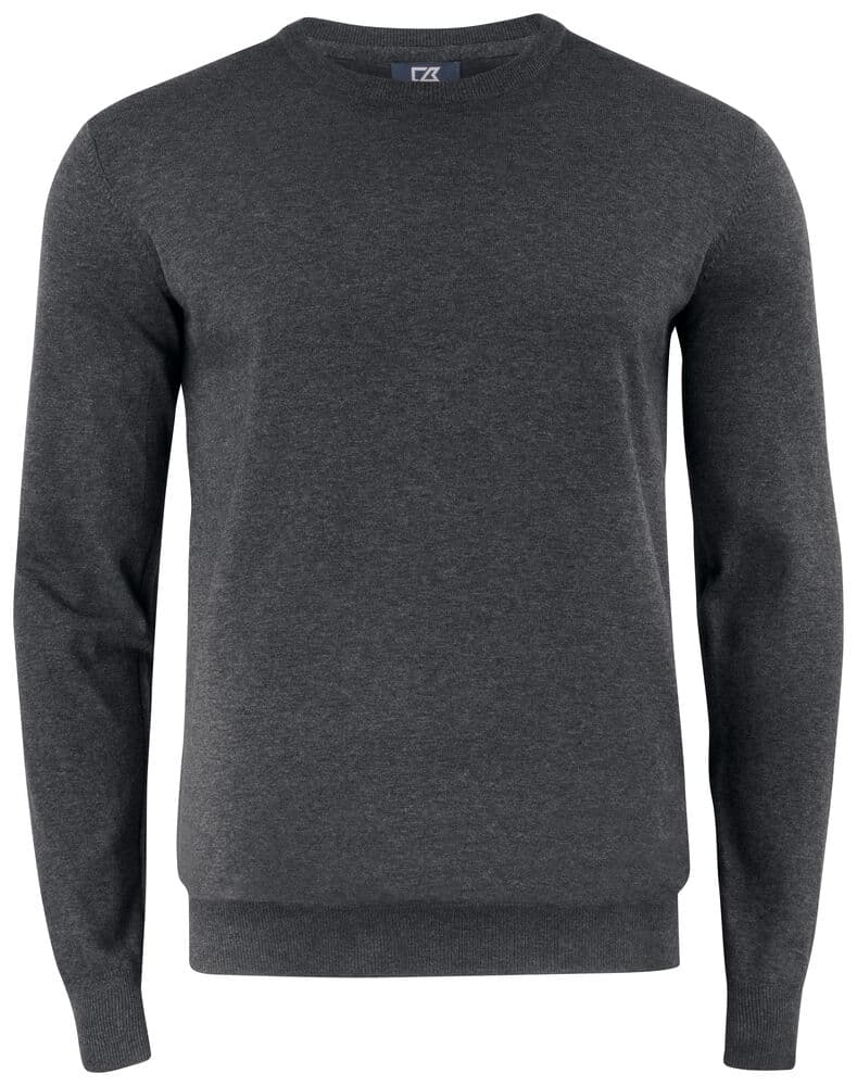 Pull col ras du cou Cutter & Buck Oakville homme coloris Anthracite chiné