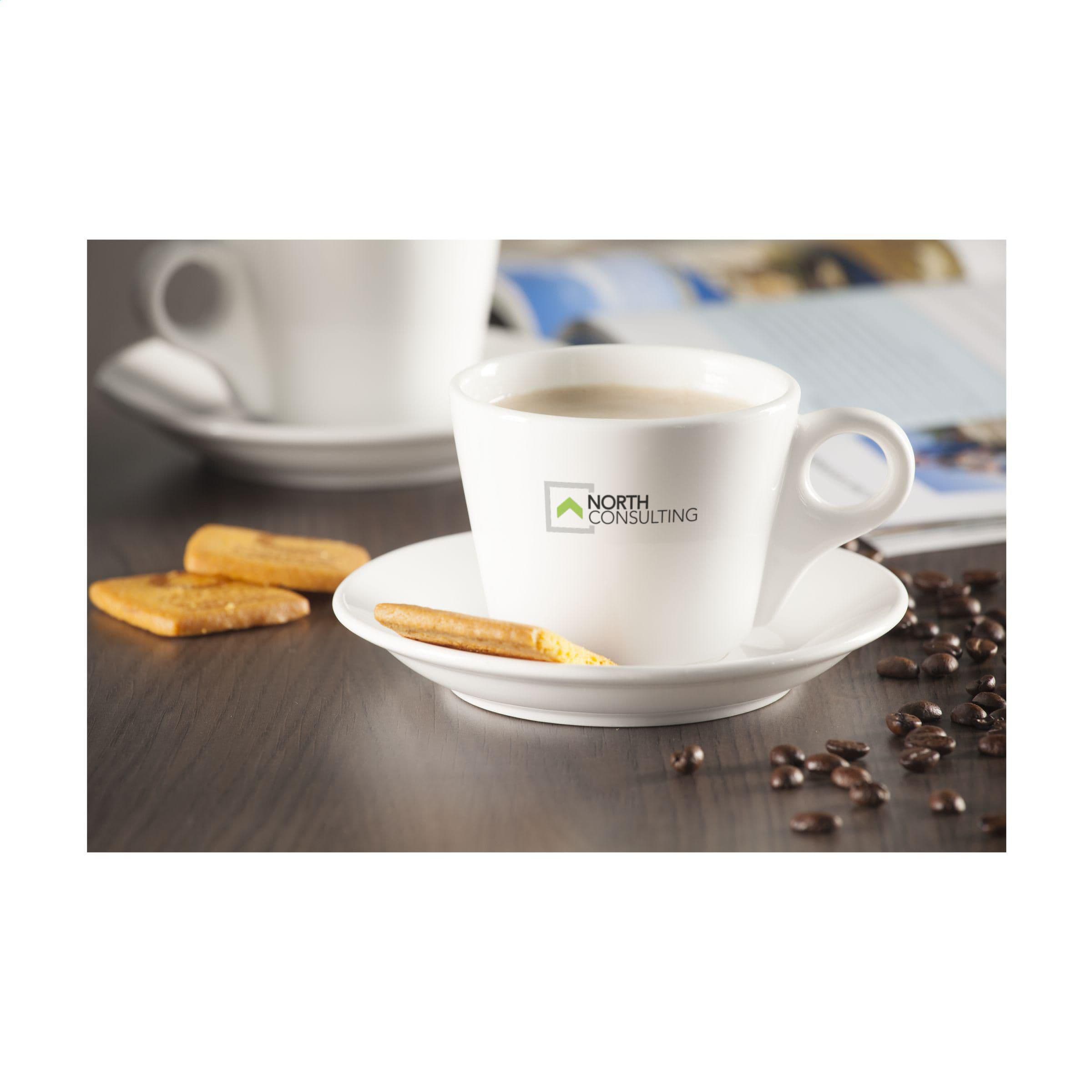 Tasse et sous-tasse Da Vinci 205 ml en situation