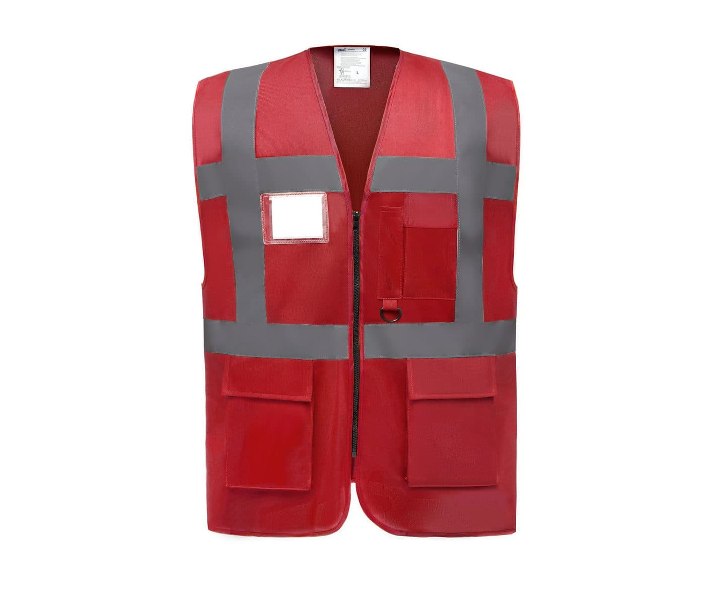 MULTI-FUNCTIONAL EXECUTIVE HI-VIS WAISTCOAT coloris Rouge