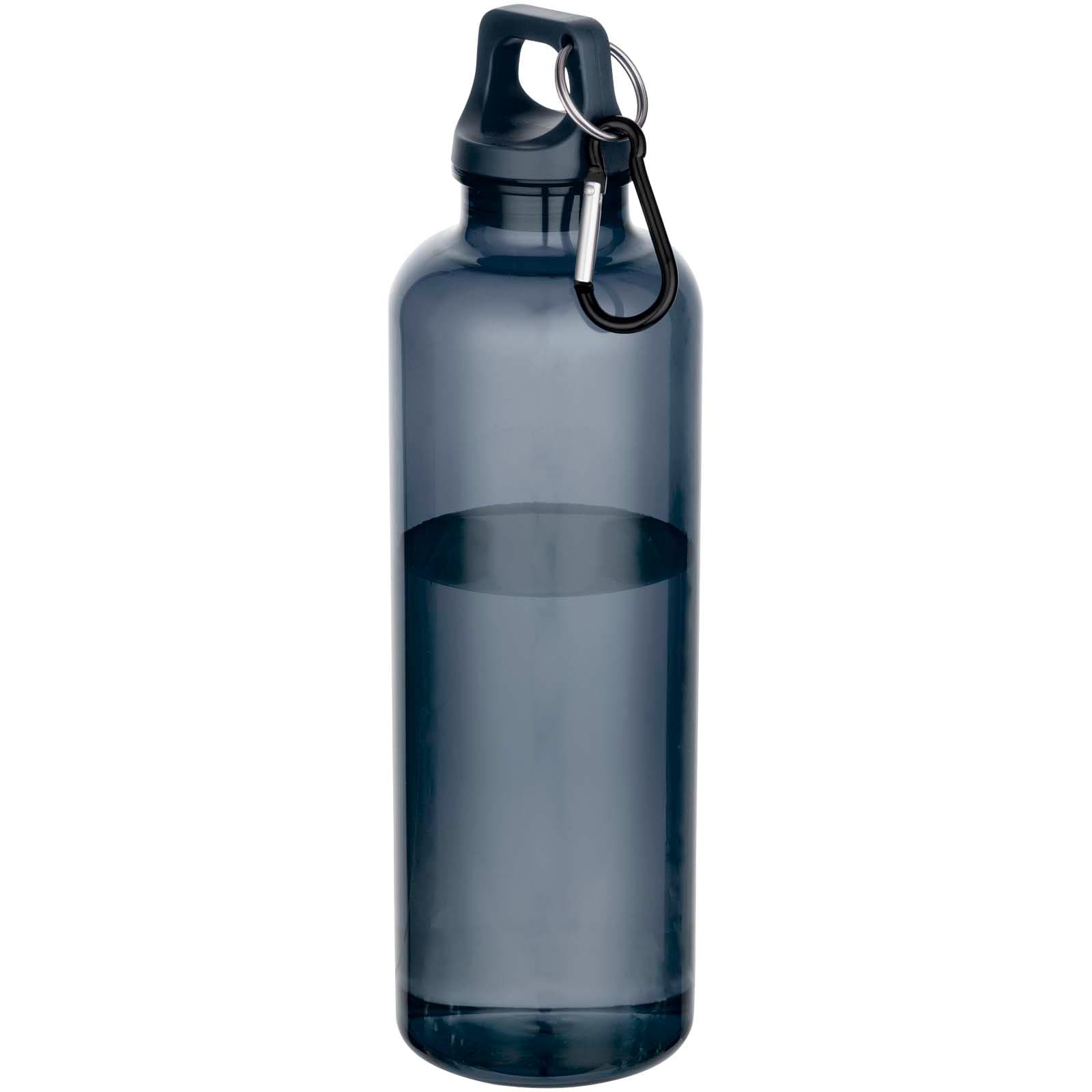 Bouteille d’eau Oregon de 750 ml en plastique recyclé certifié RCS avec mousqueton coloris Bleu hale