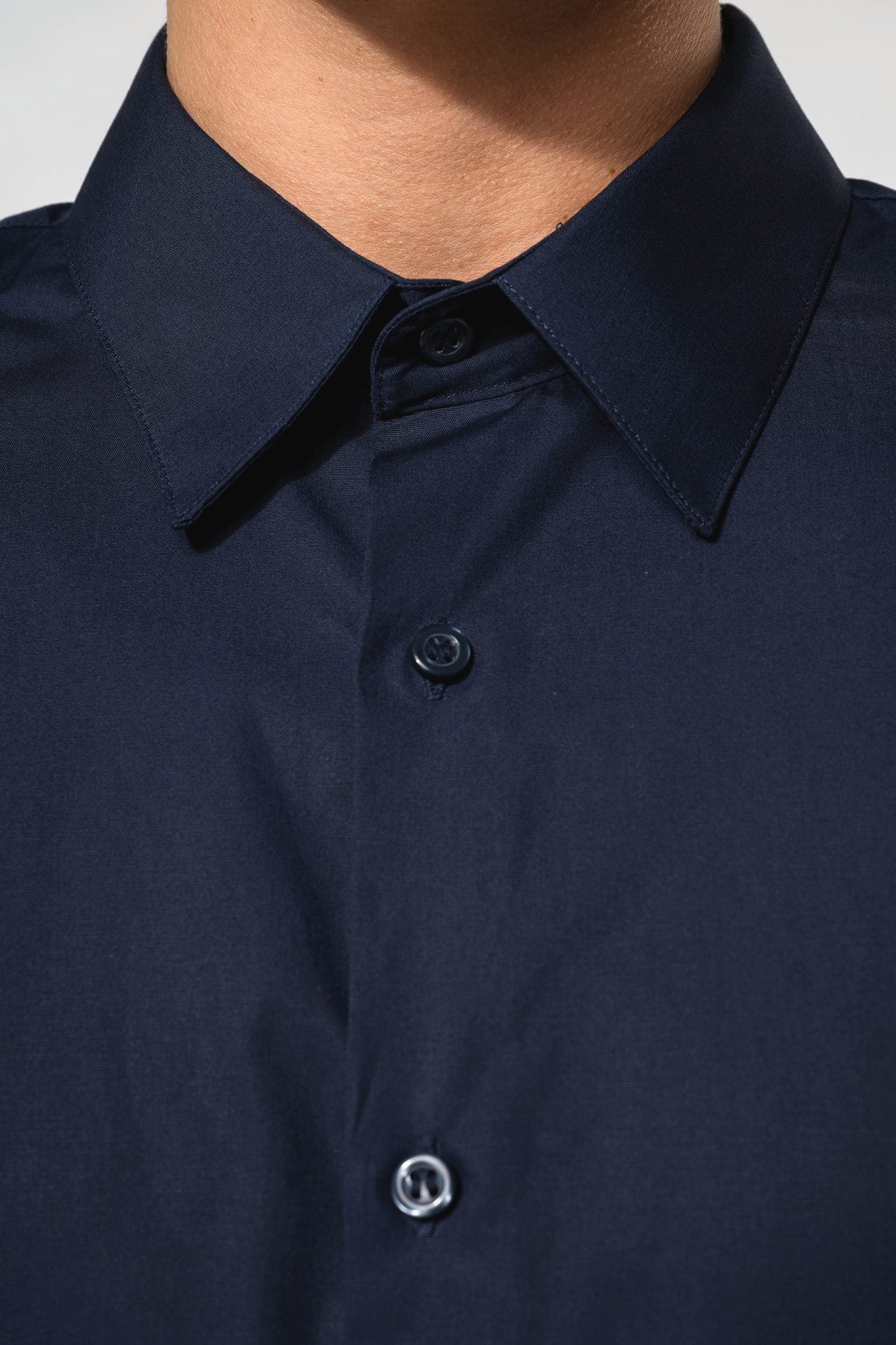 Chemise popeline manches longues homme en situation