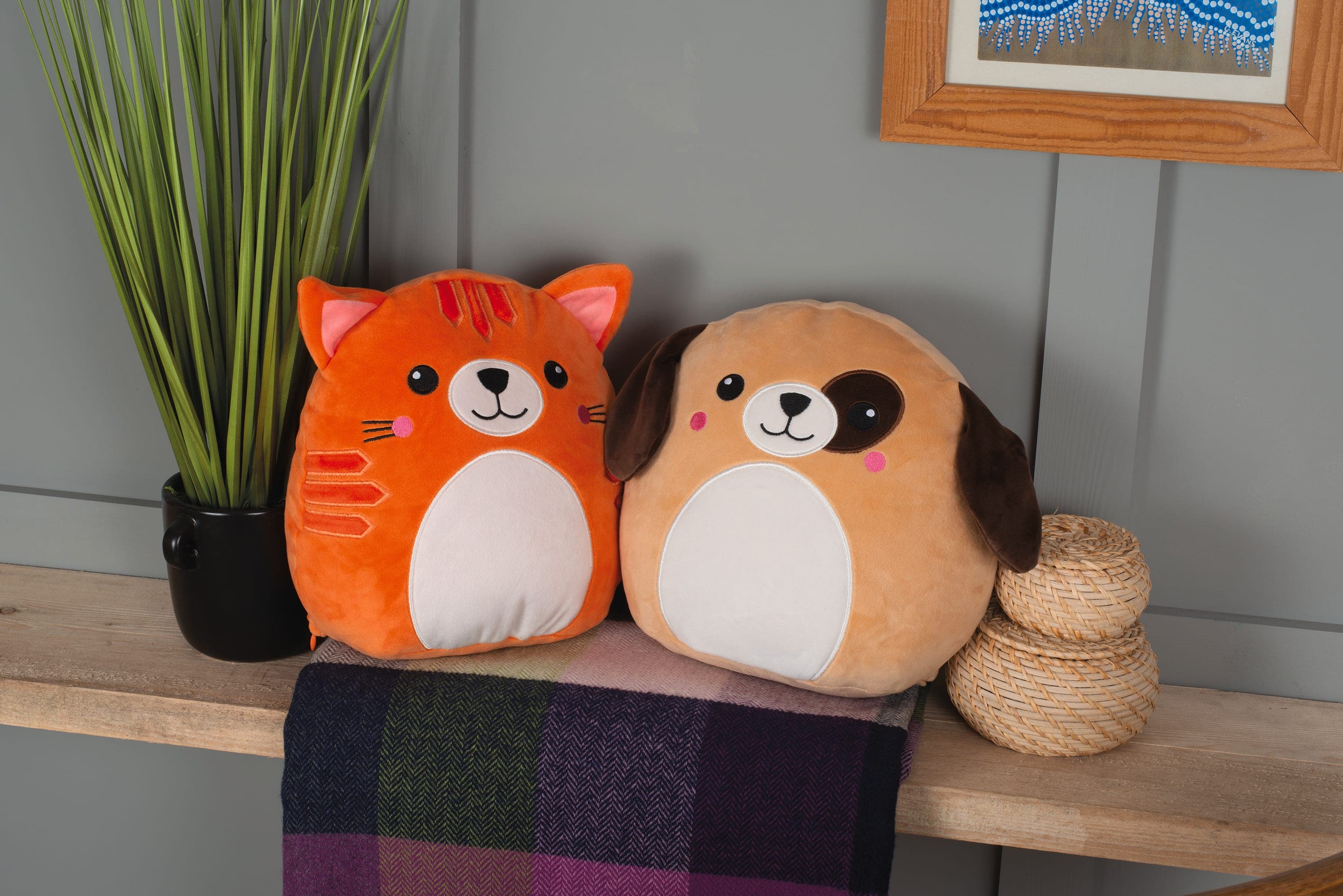 Peluches Squidgy's en situation
