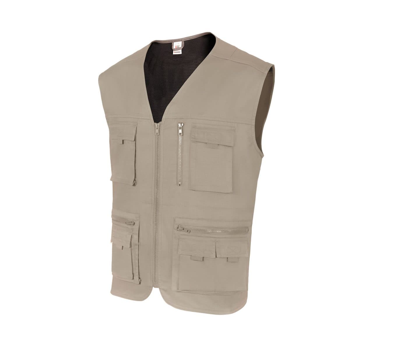 GILET MULTIPOCHES coloris Beige arena