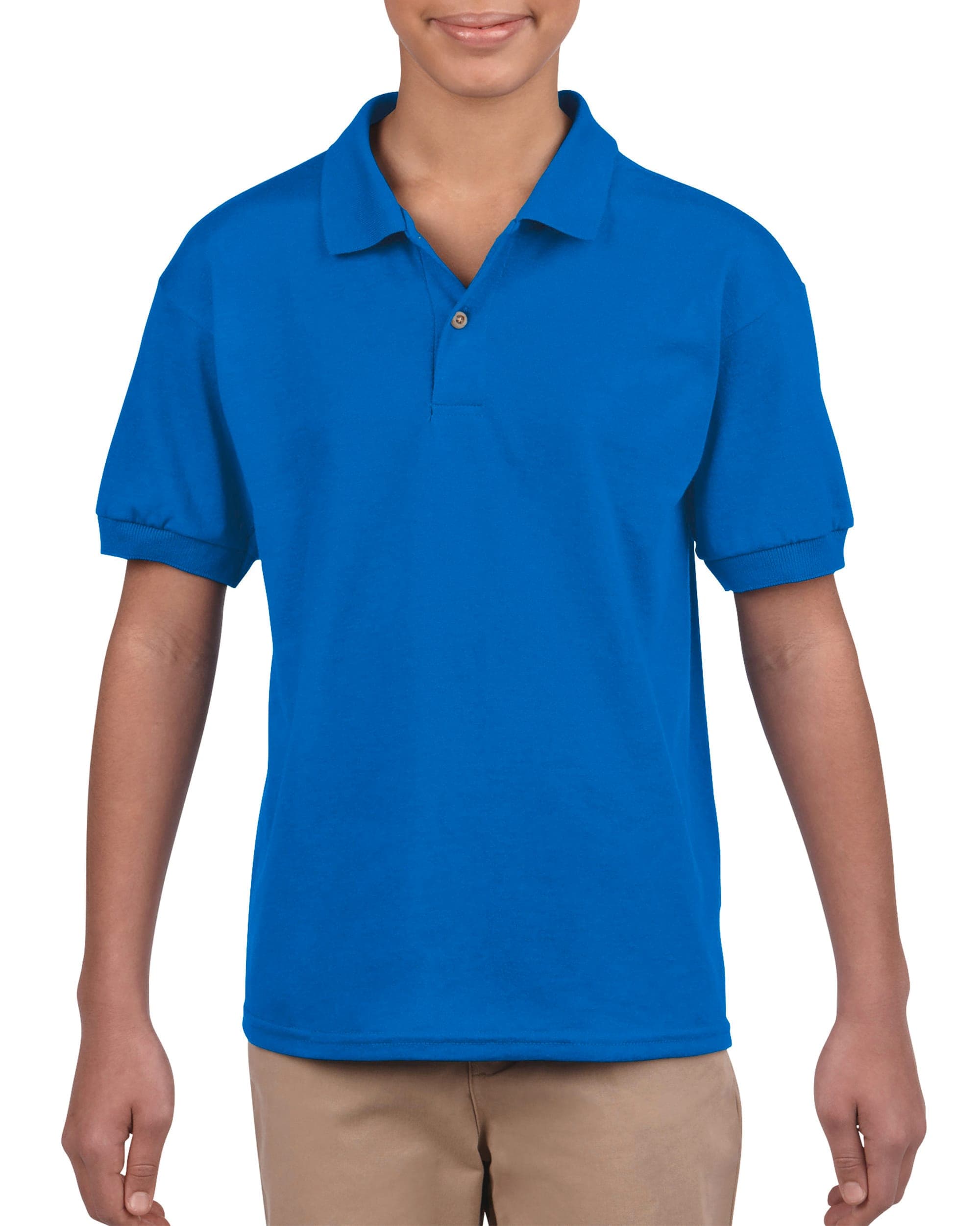 Polo jersey Dryblend® enfant en situation