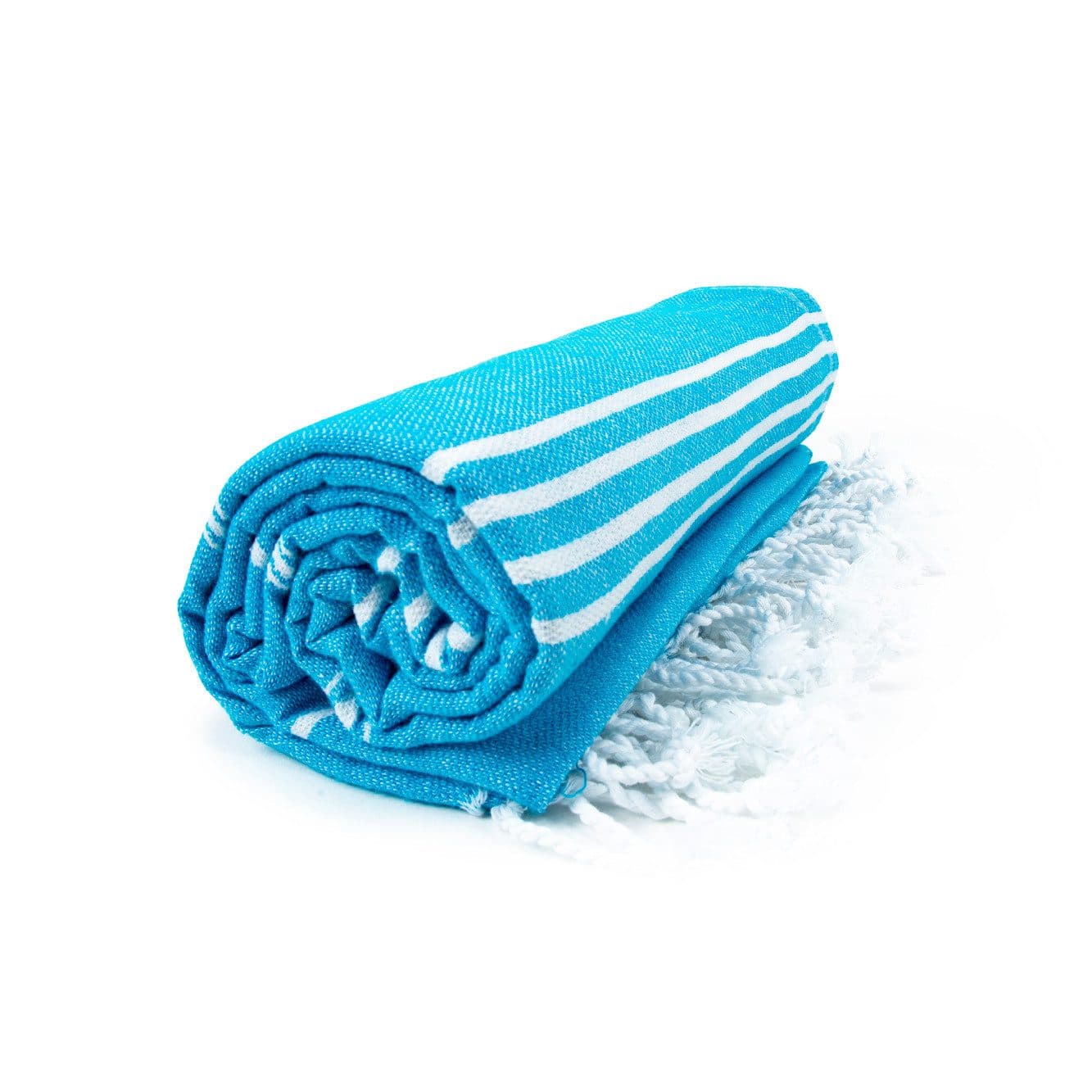 HAMAM SULTAN TOWEL coloris Turquoise / Blanc