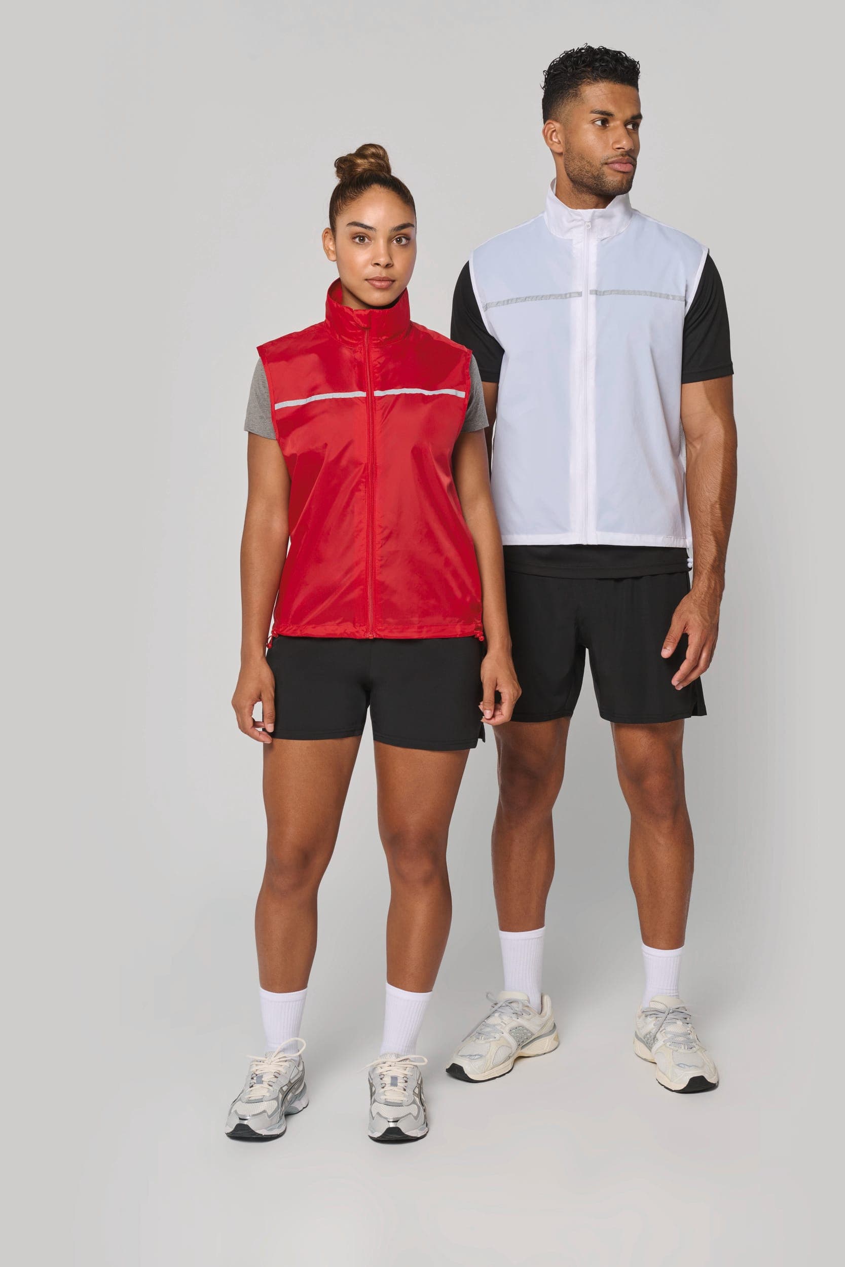 Runner - gilet d'entraînement dos filet unisexe en situation