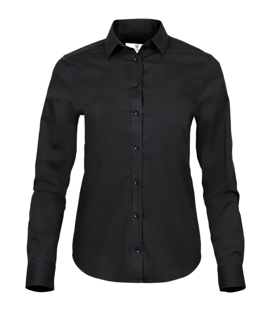 LADIES STRETCH LUXURY SHIRT coloris Noir