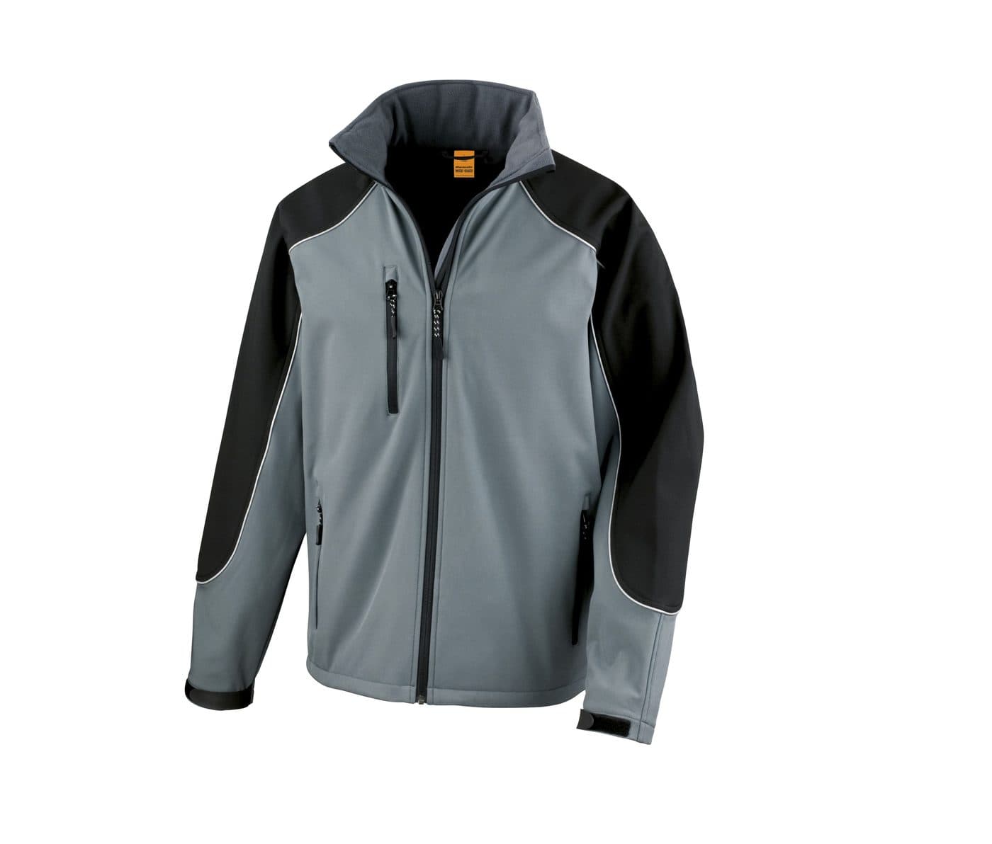 HOODED SOFTSHELL JACKET coloris Gris / Noir