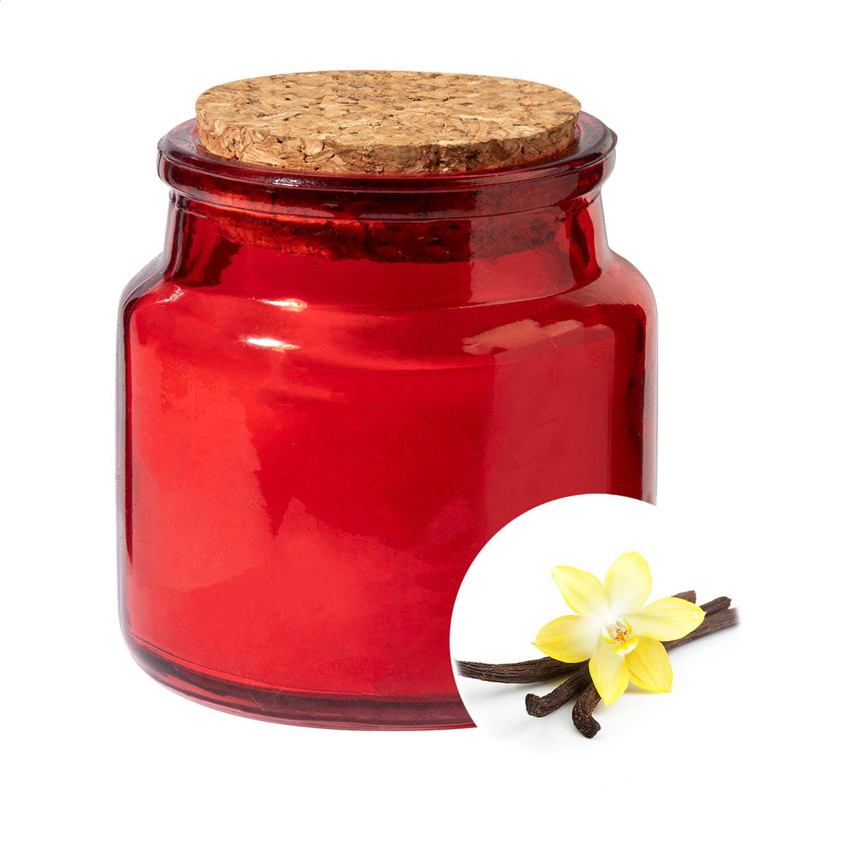 Bougie coloris Rouge
