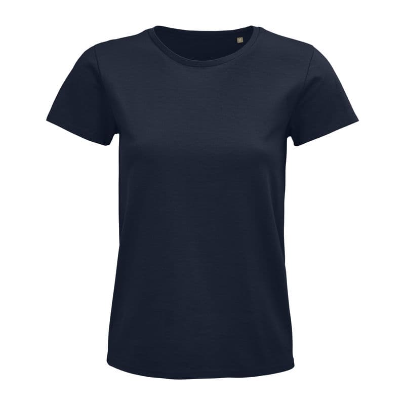 Sol'S Pioneer Women - Round-Neck Fitted T-Shirt coloris Bleu marine