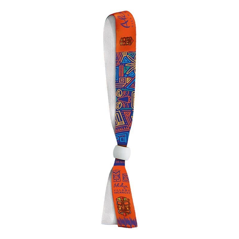 BRACELET INVIOLABLE EN SATIN - SUBLIMATION 1 FACE en situation