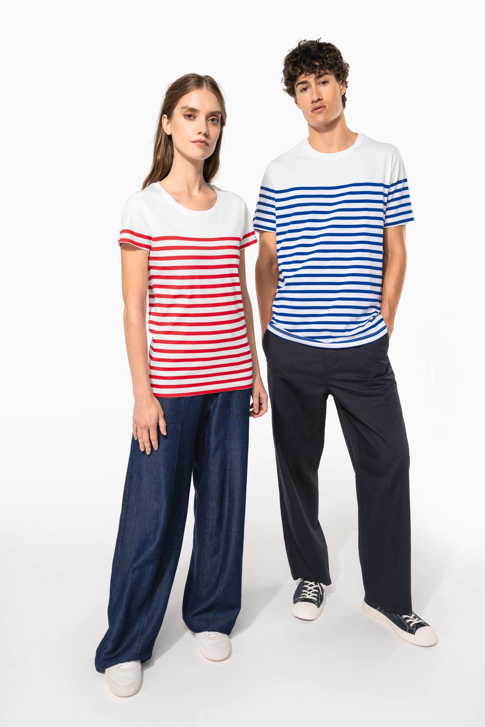 T-shirt marin col rond Bio homme en situation
