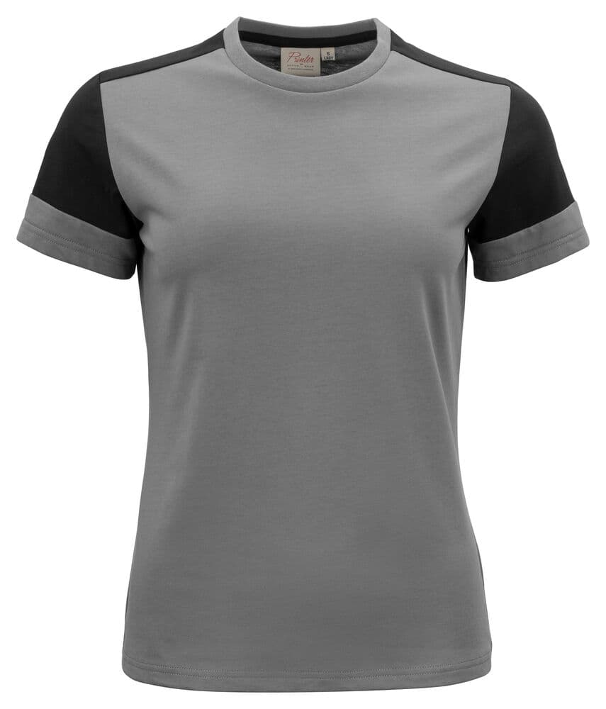 Prime T-Shirt Femmes coloris Gris Acier / Noir