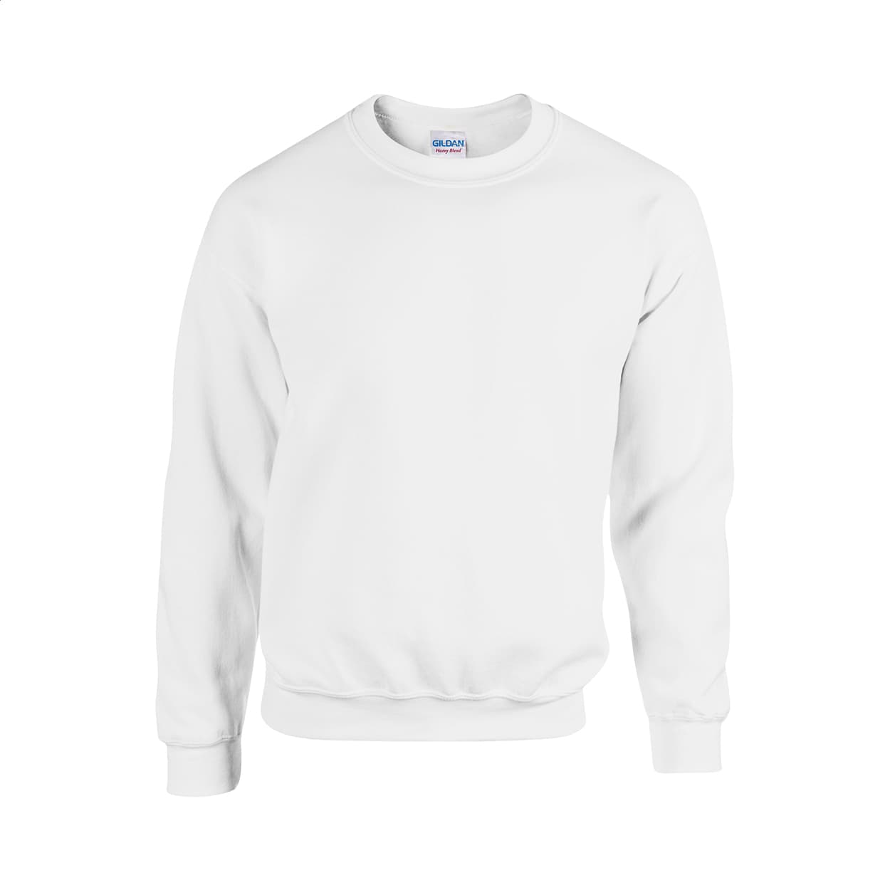 sweat-shirt à col ras du cou coloris Blanc