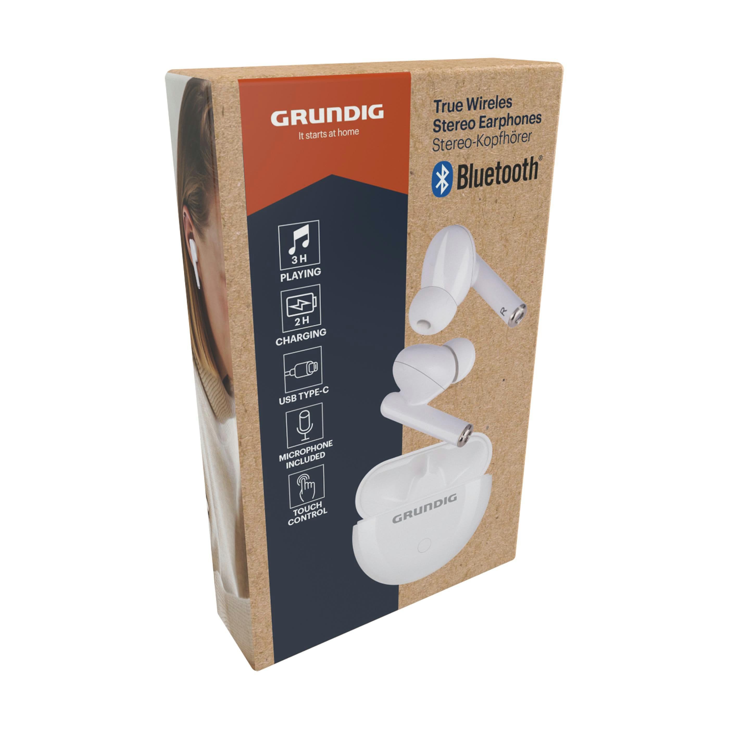 Écouteurs sans fil Grundig True Wireless Stereo en situation