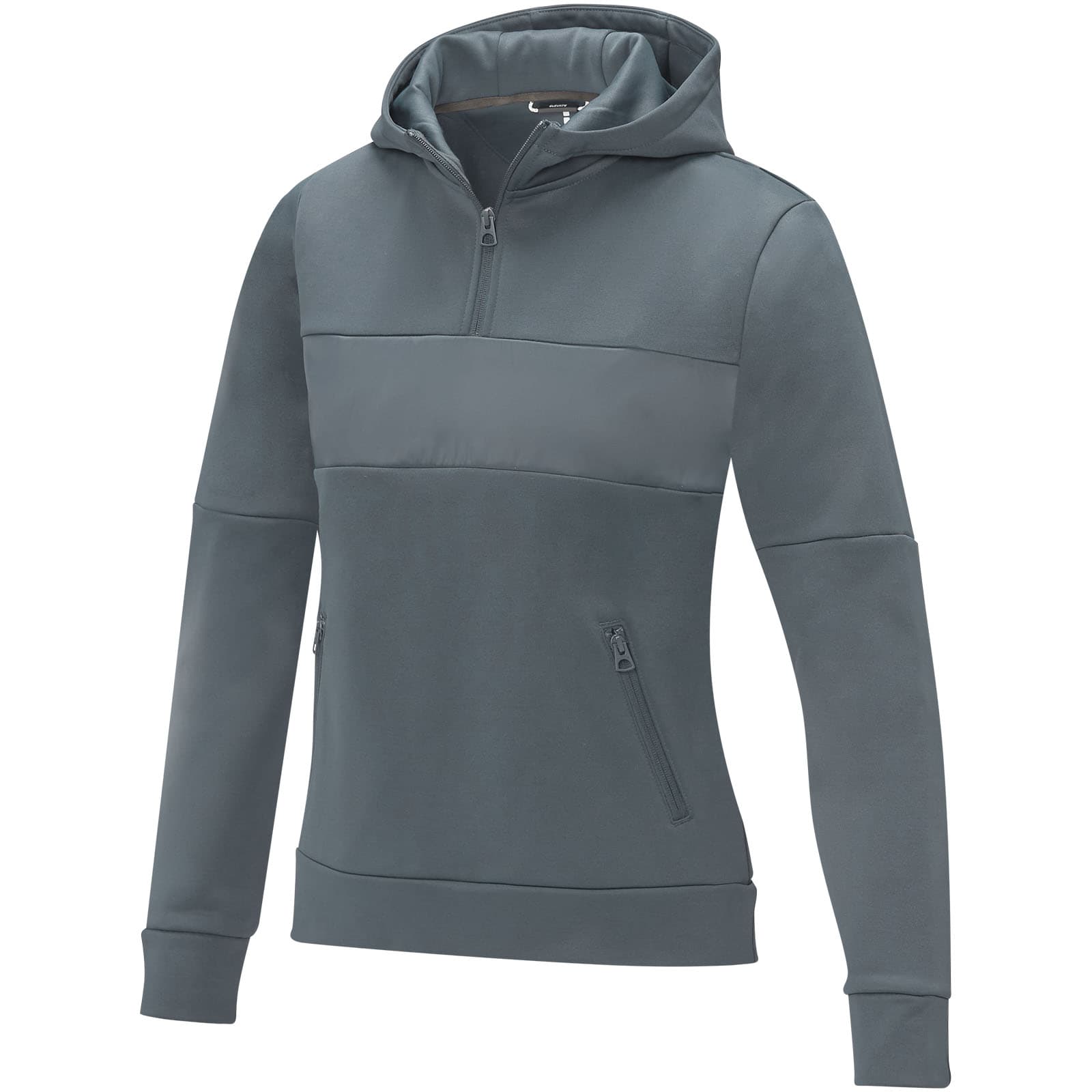 Sweat à capuche anorak à demi zip Sayan pour femme coloris Gris acier