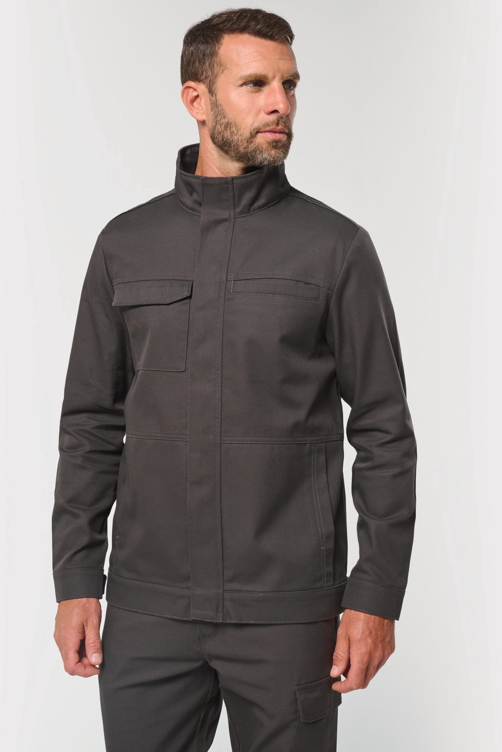 Veste de travail sans métal unisexe en situation