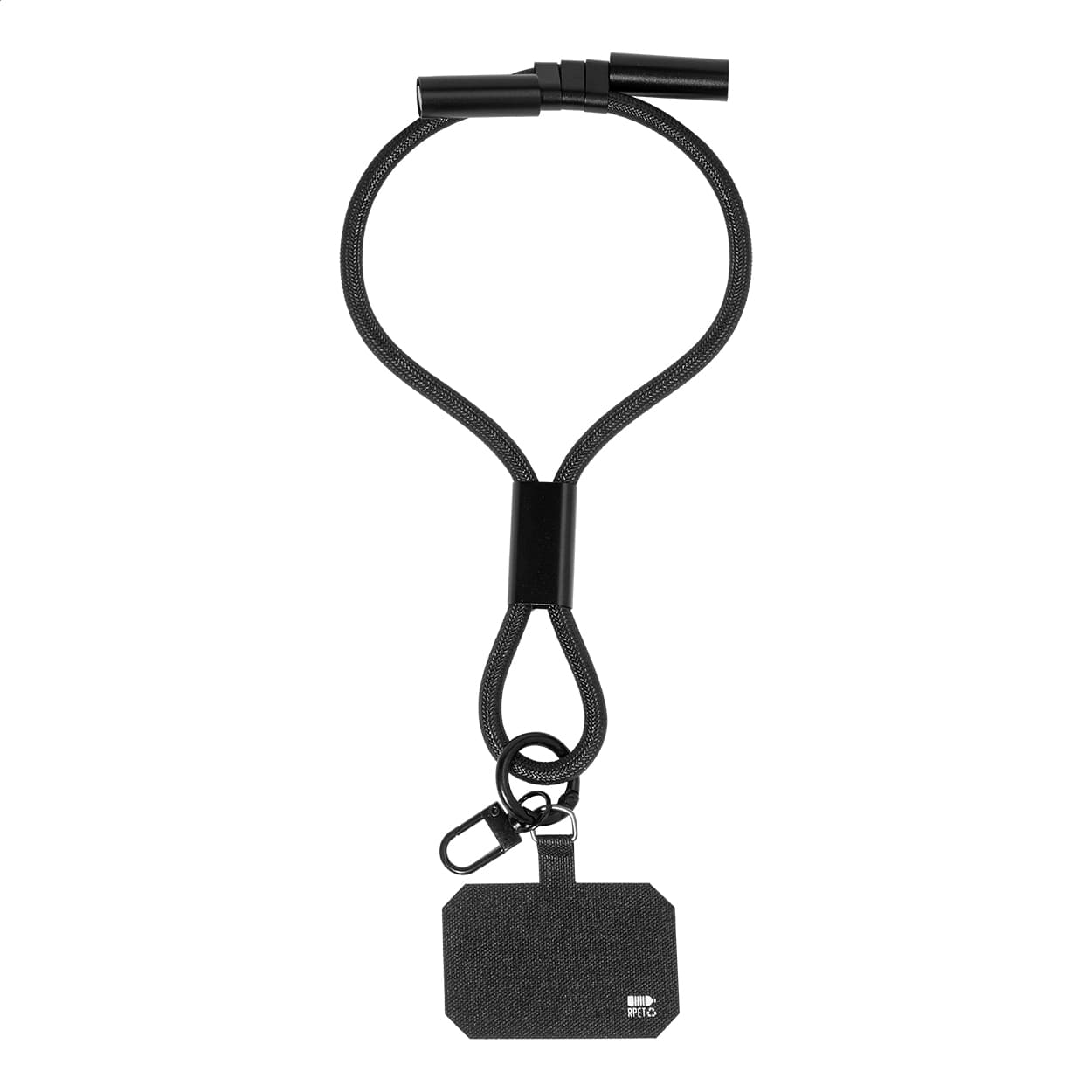 Bracelet pour téléphone portable en RPET 60 W coloris Noir