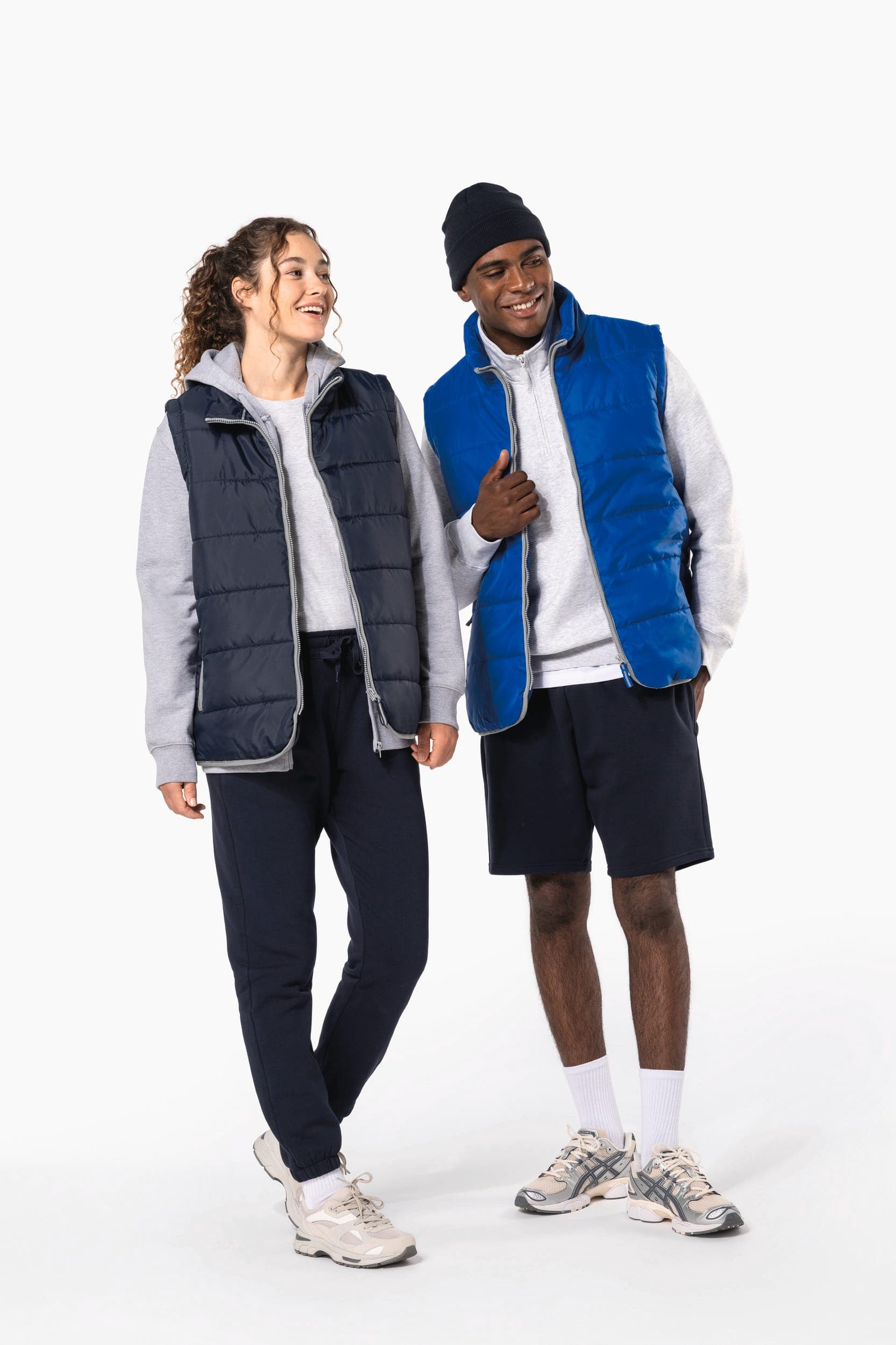 Bodywarmer matelassé unisexe en situation