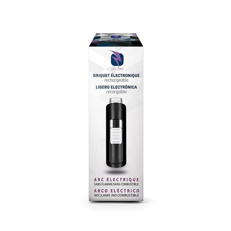 BRIQUET ELECTRONIQUE A ARC ELECTRIQUE SANS FLAMME SANS COMBUSTIBLE en situation