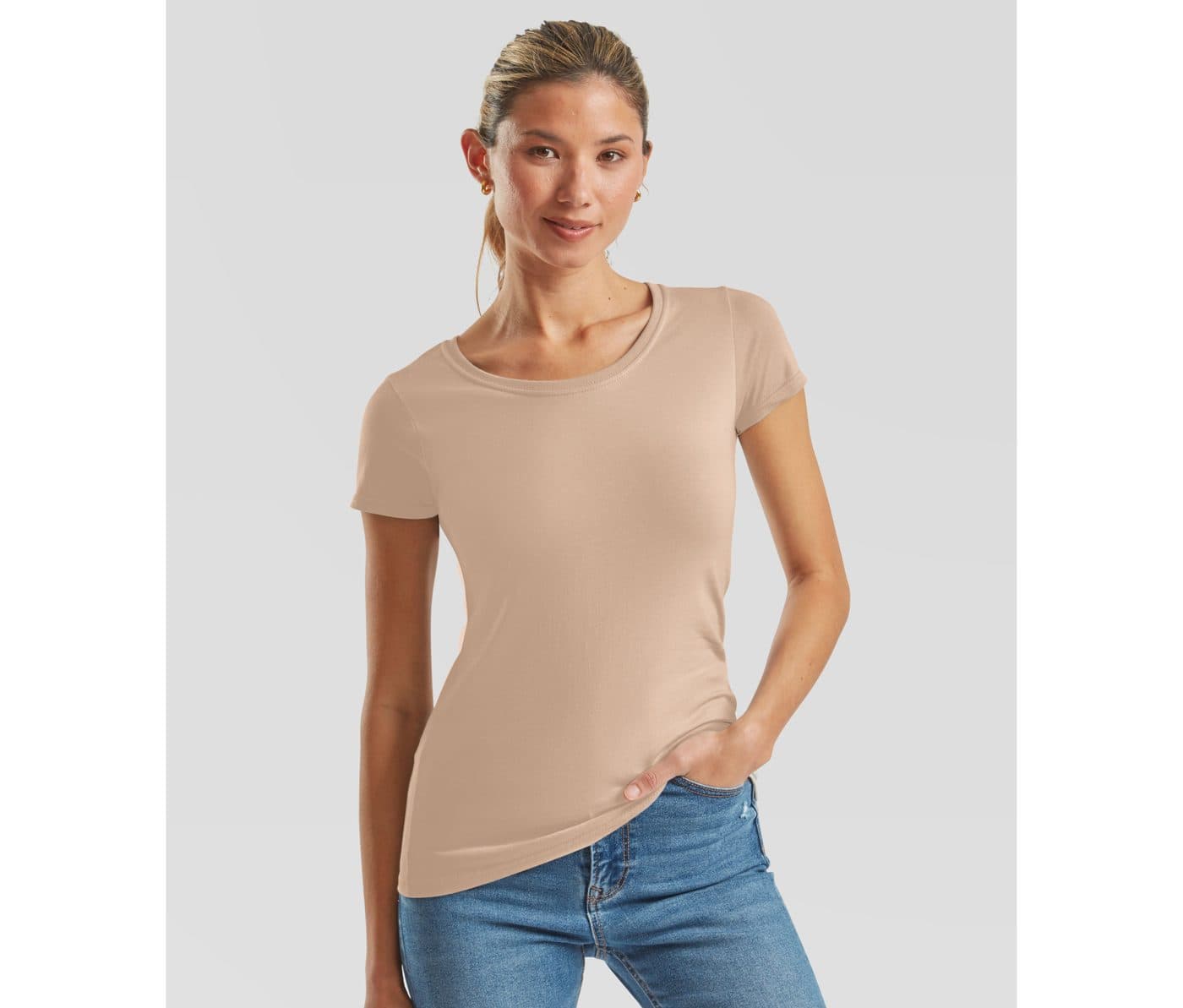 LADIES ICONIC 195 RINGSPUN PREMIUM T coloris Sable désert