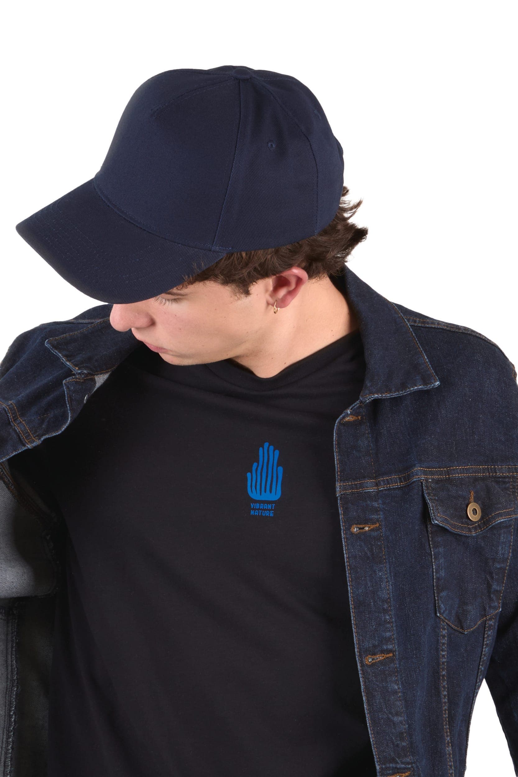 Casquette 5 panneaux en situation