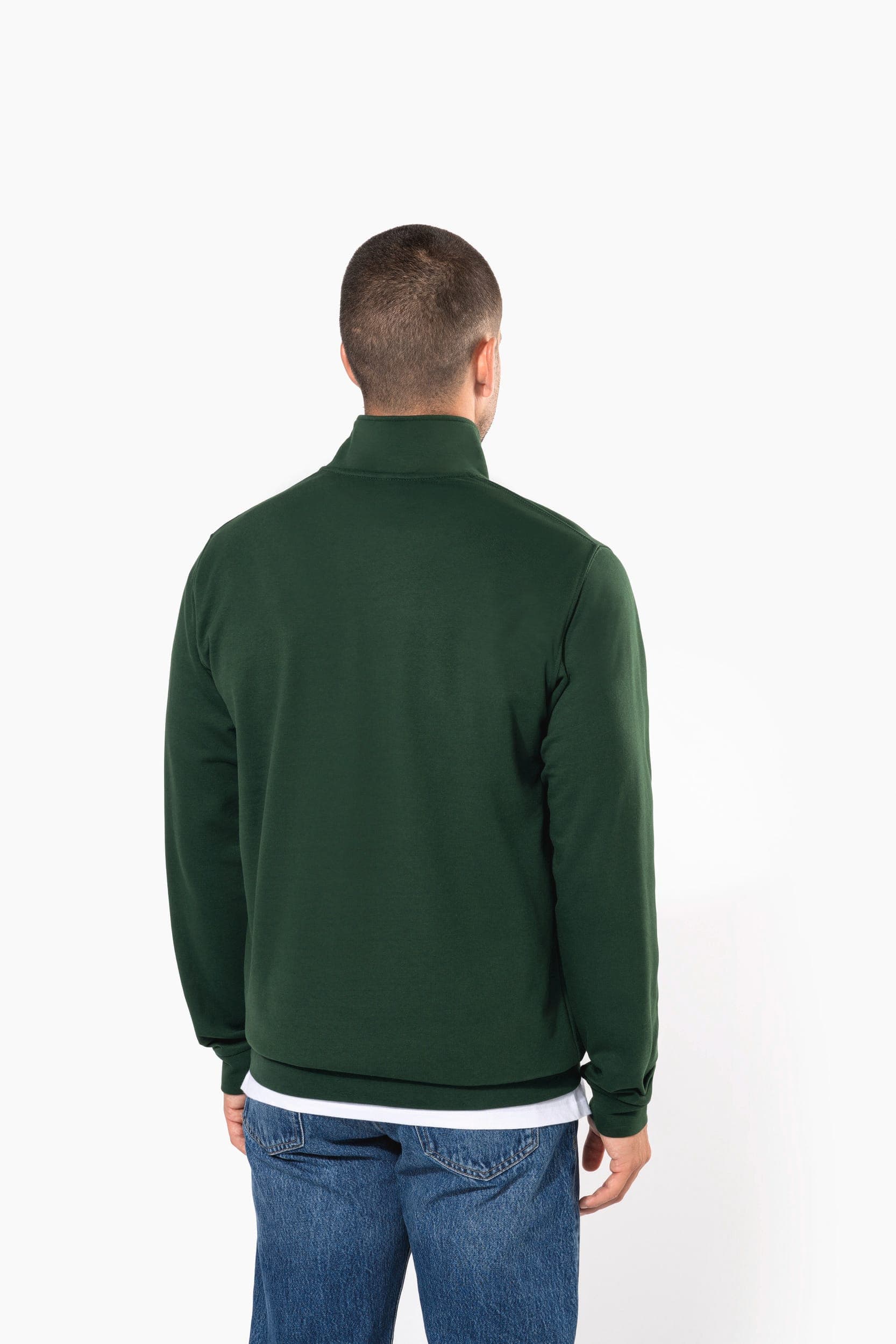 Sweat-shirt col zippé homme en situation