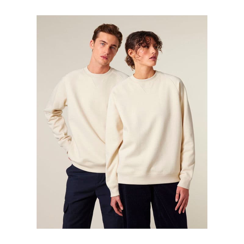 Knoxer unisex relaxed raglan sweatshirt coloris Naturel brut