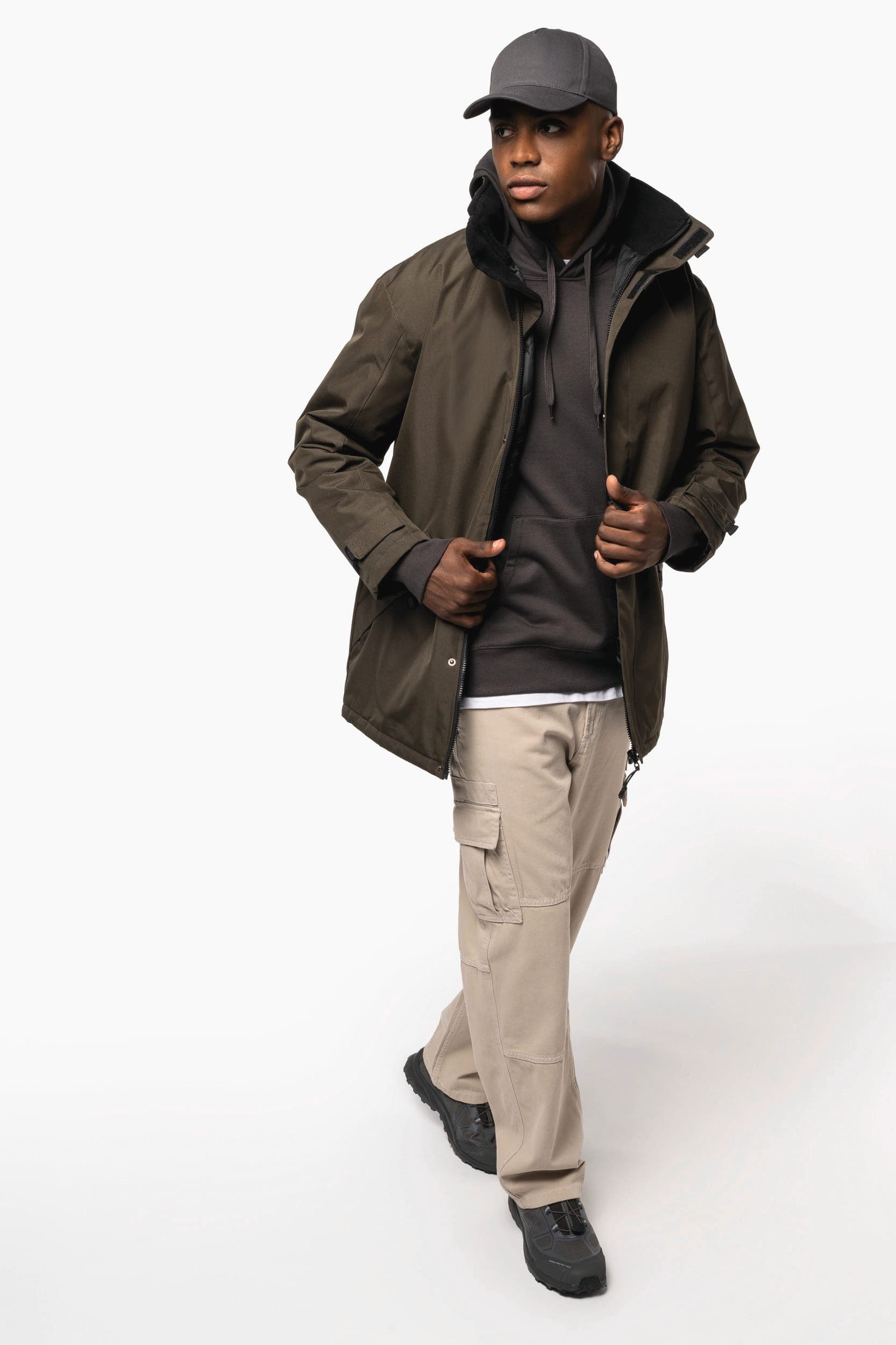 Parka doublure matelassée en situation