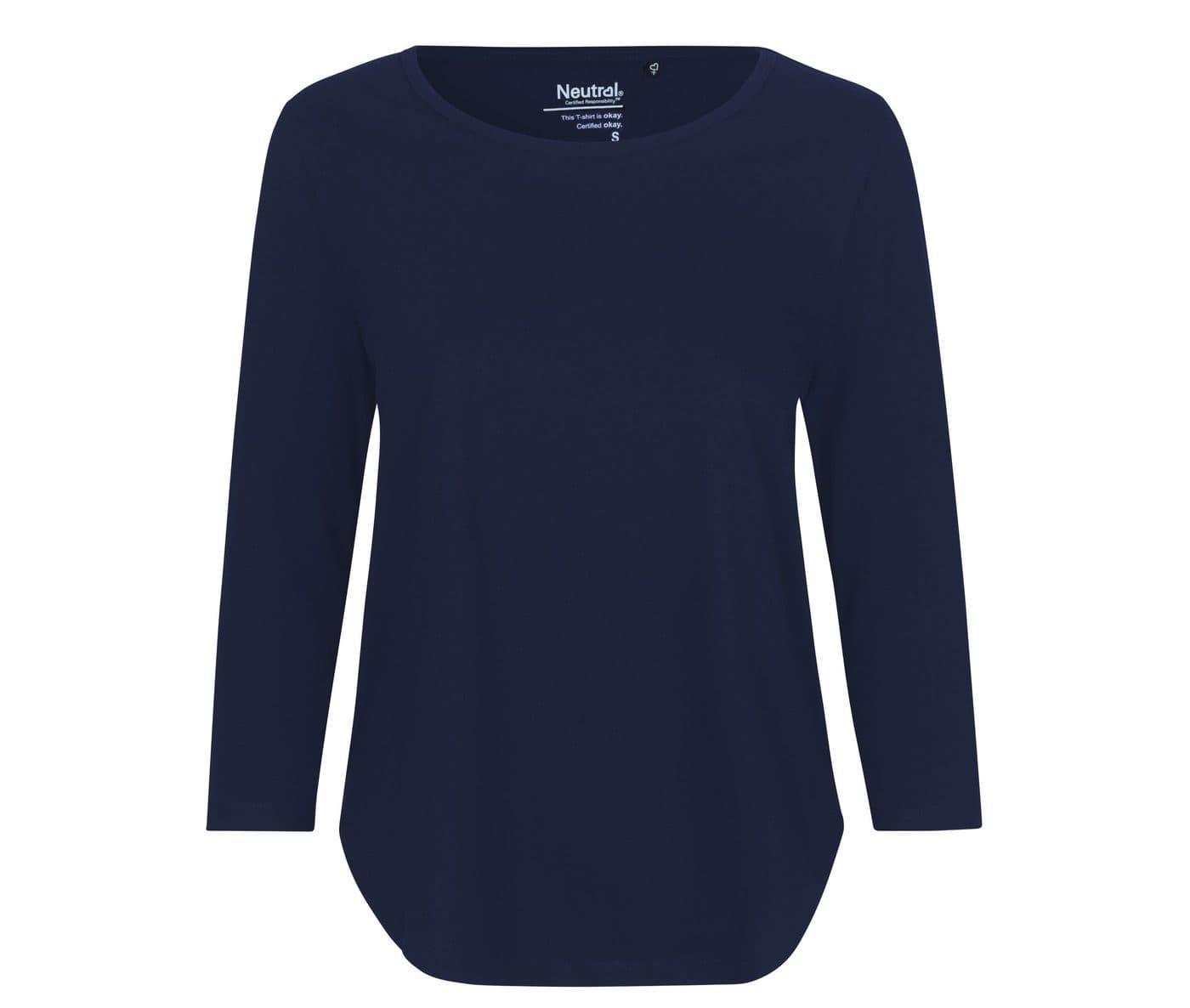 LADIES THREE QUARTER SLEEVE T-SHIRT coloris Marine