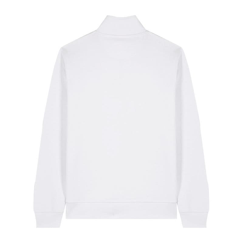 Trucker 2.0 unisex quarter zip sweatshirt coloris Blanc
