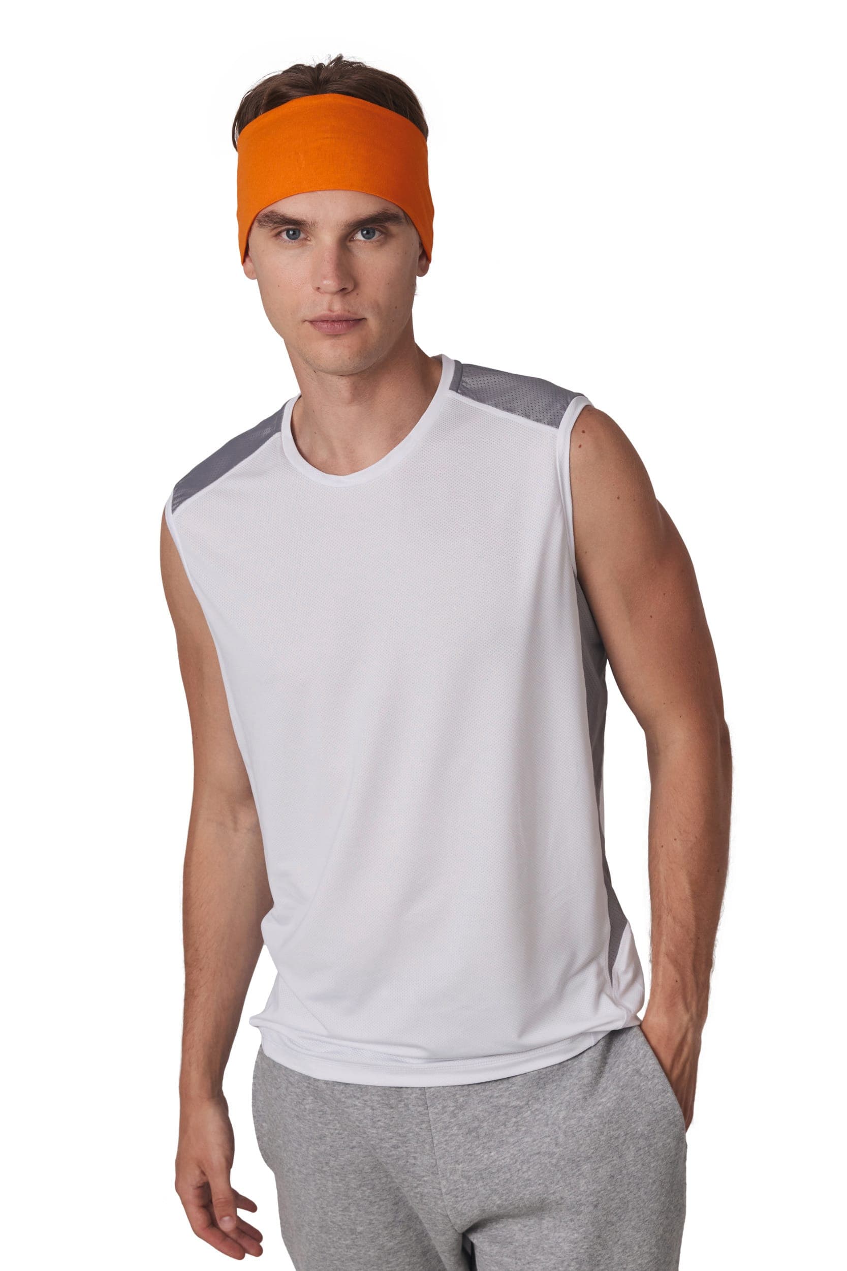 Bandeau pour la tête en coton bio en situation