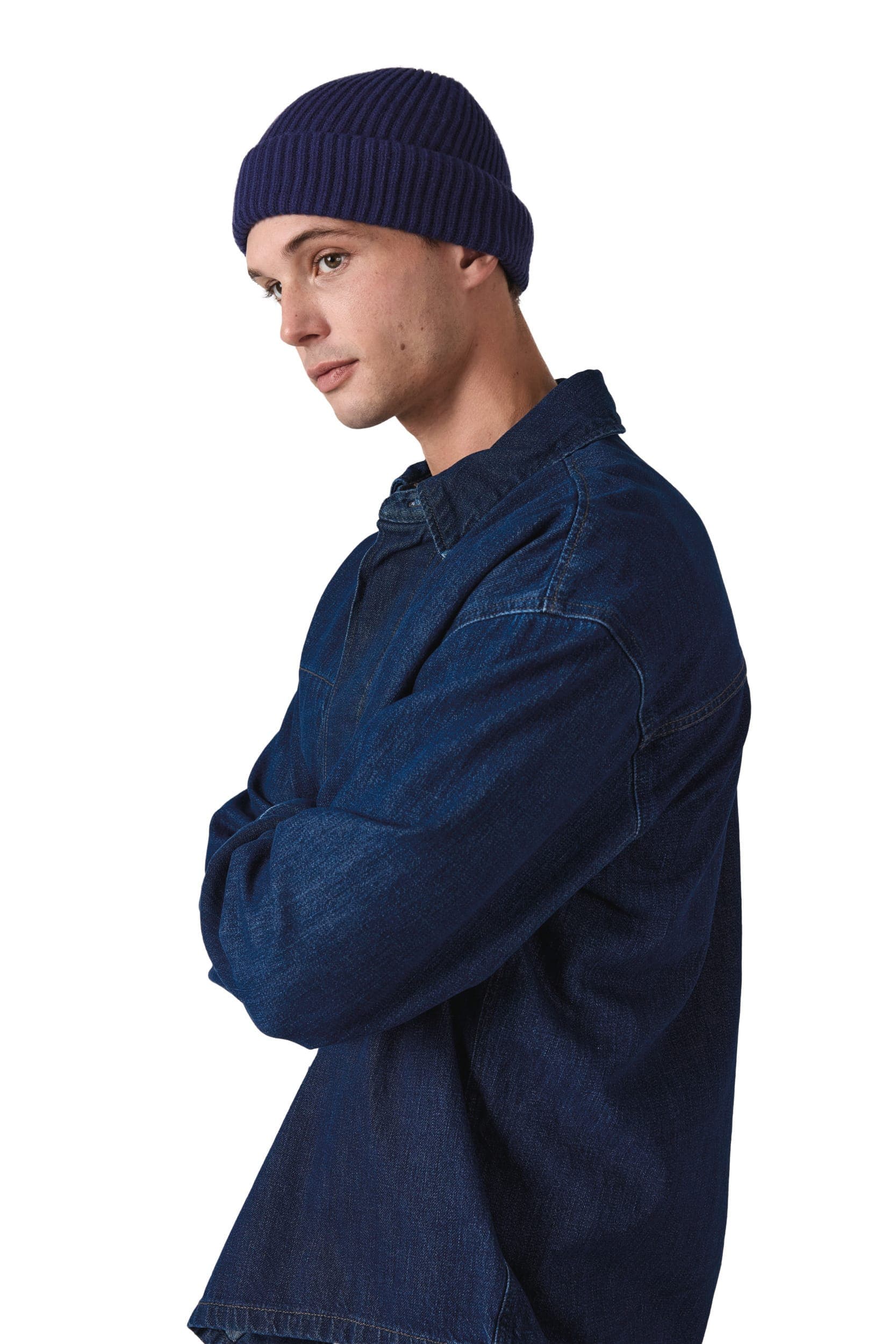 Bonnet en maille avec revers - K-up Gold Label en situation