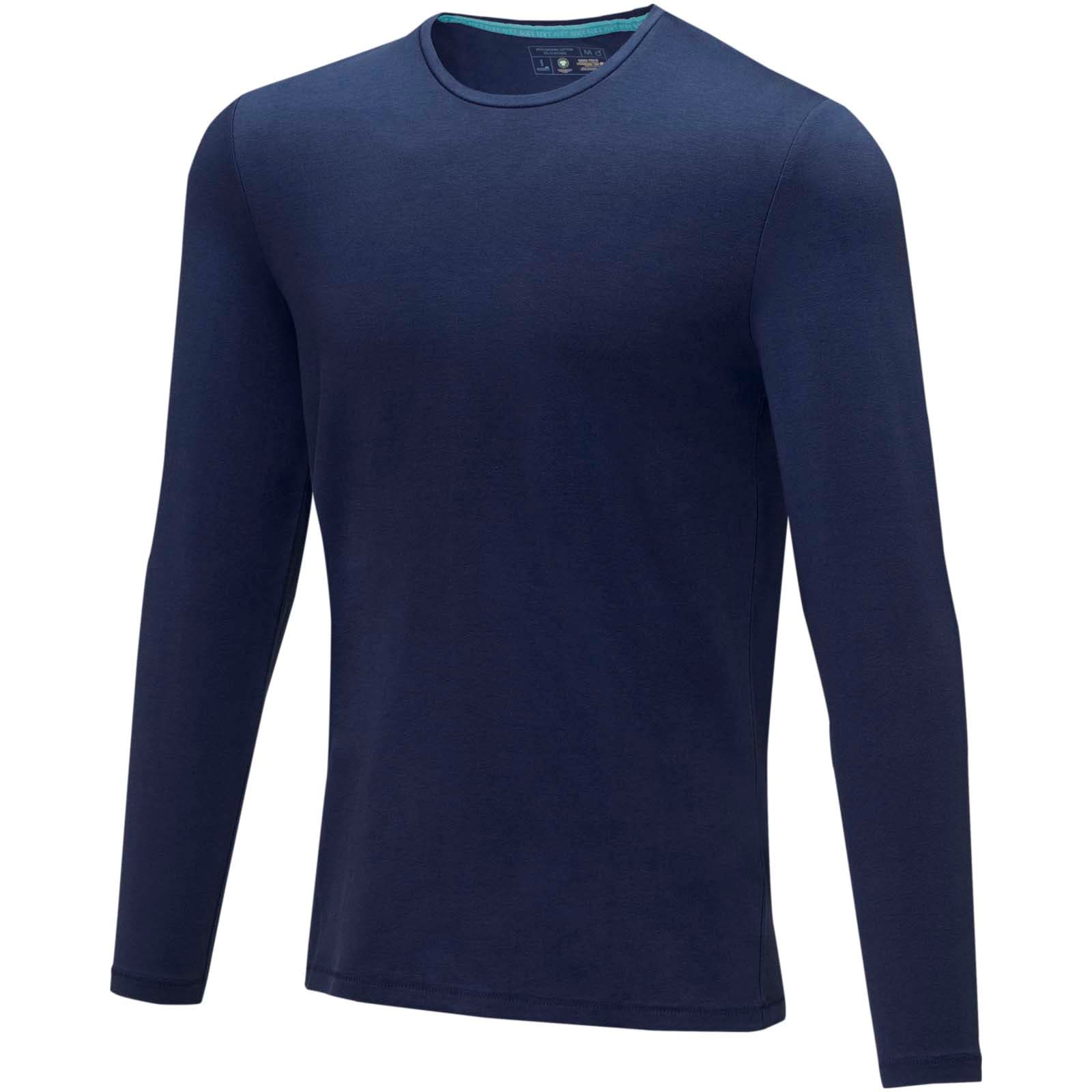 T-shirt bio manches longues homme Ponoka coloris Marine