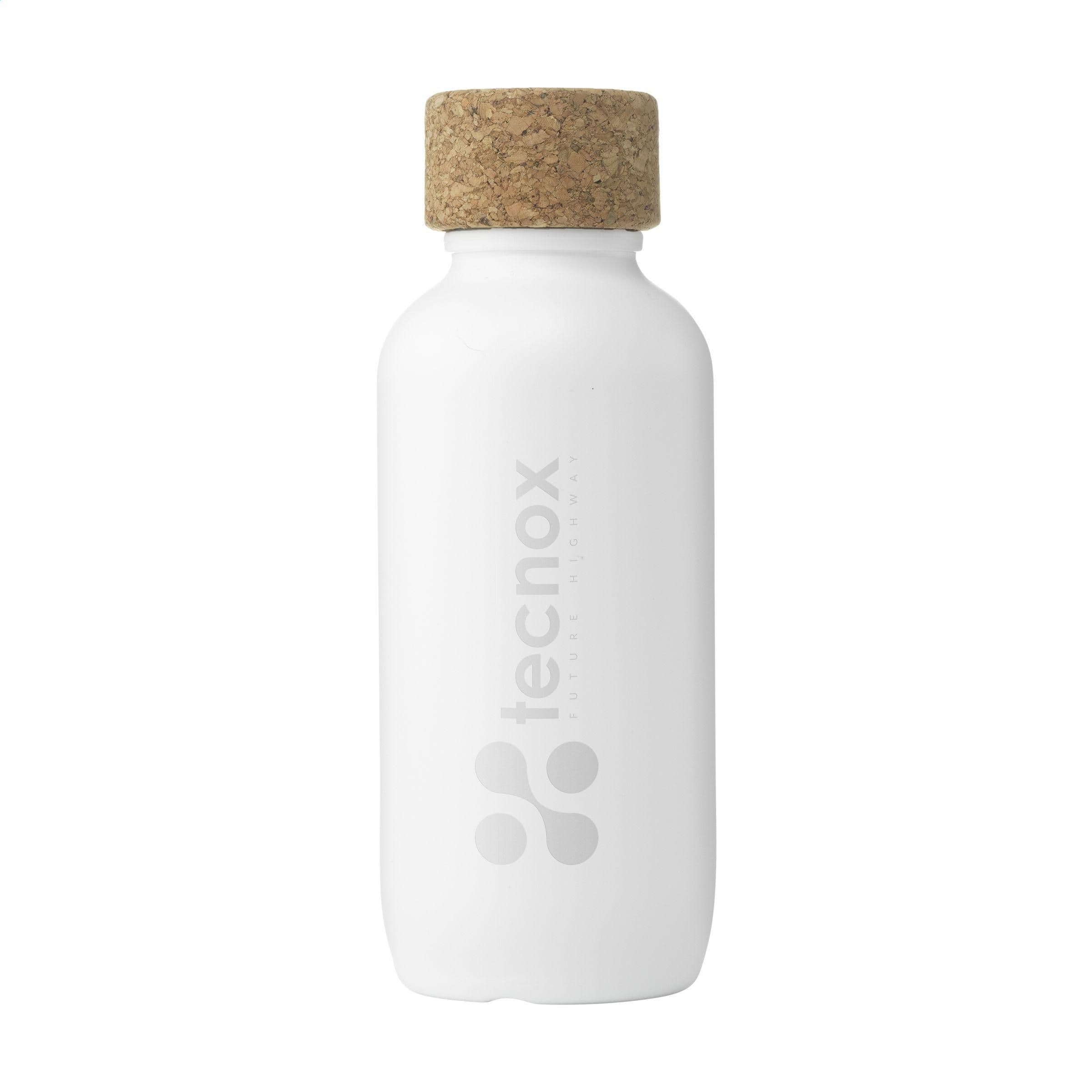 Bouteille EcoBottle blanc 650 ml d'origine végétale - fabriquée en EU en situation