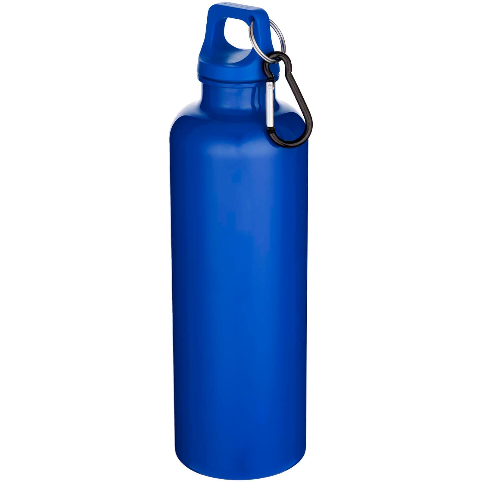 Bouteille d’eau Oregon de 750 ml en plastique recyclé uni certifié RCS avec mousqueton   coloris Bleu roi