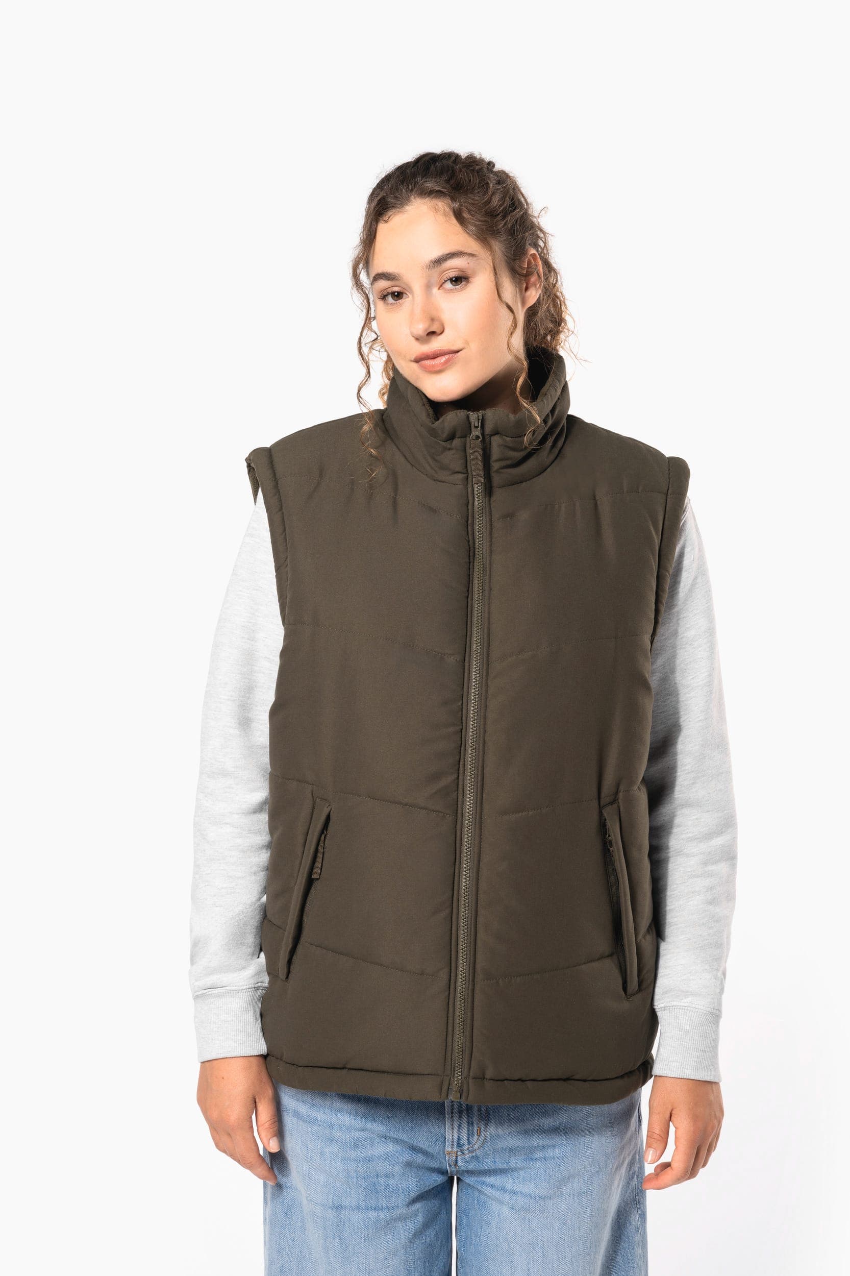 Bodywarmer doublé polaire unisexe en situation