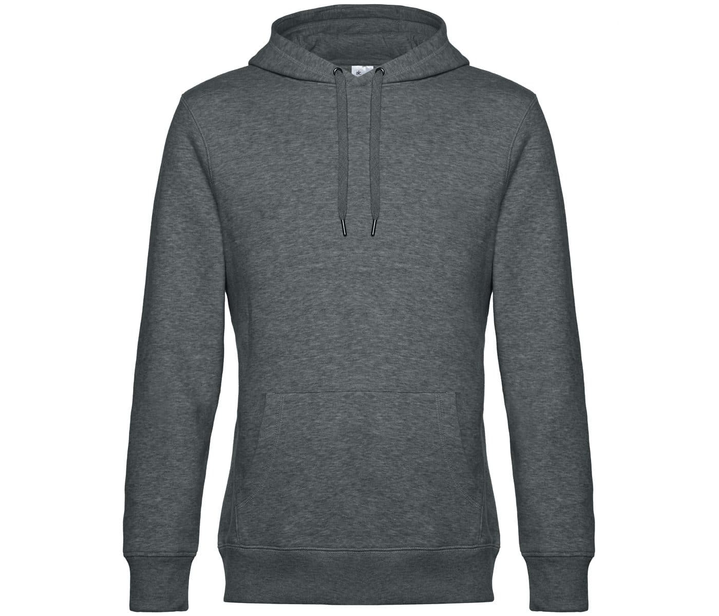 B&C KING HOODED coloris Gris moyen chiné