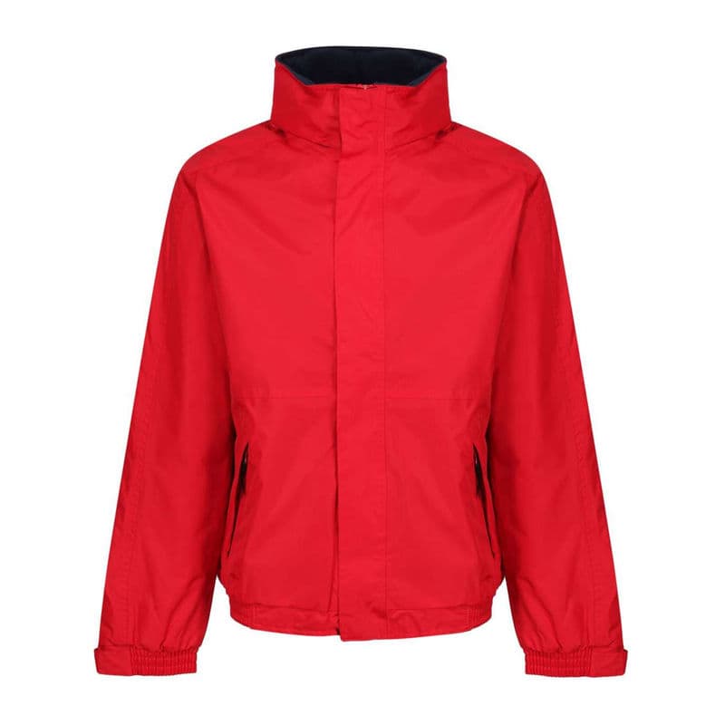 Dover Fleece Lined Bomber Jacket coloris Rouge classique / Marine