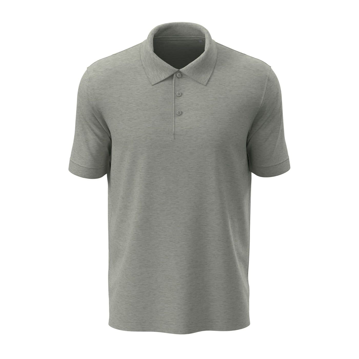 LUX POLO MEN coloris Gris chiné