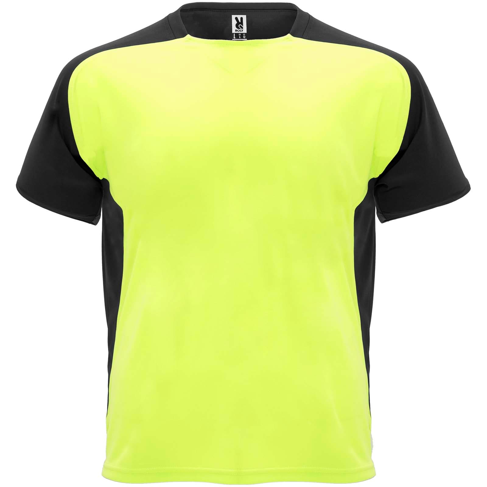 T-shirt de sport Bugatti à manches courtes unisexe coloris Jaune fluo