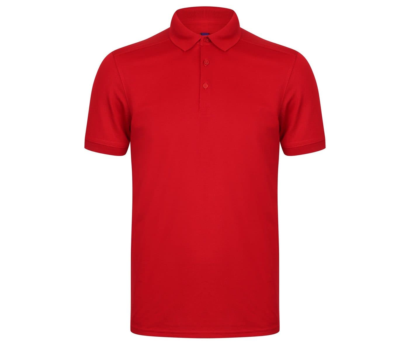 MEN’S STRETCH POLYESTER POLO SHIRT coloris Rouge