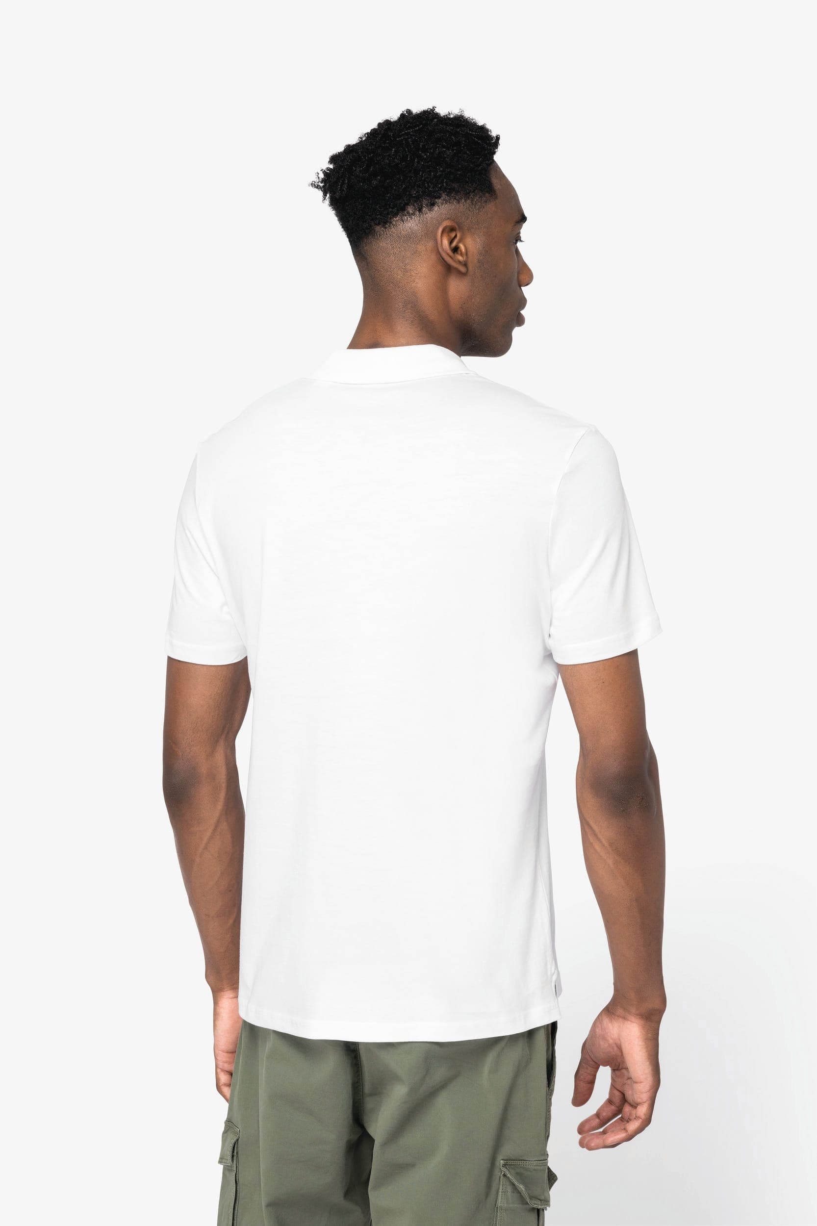 Polo en jersey écoresponsable homme en situation