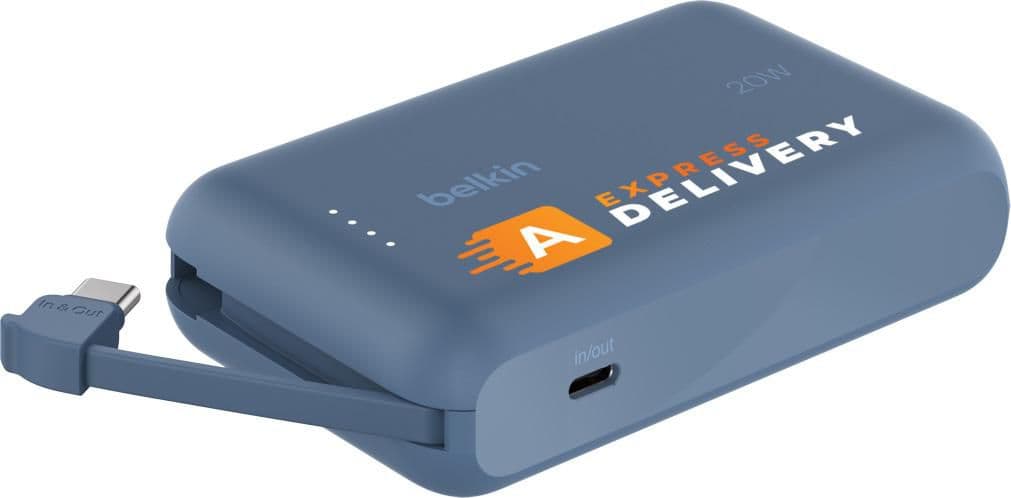 Banque d'énergie Belkin BoostCharge 10K câble intégré